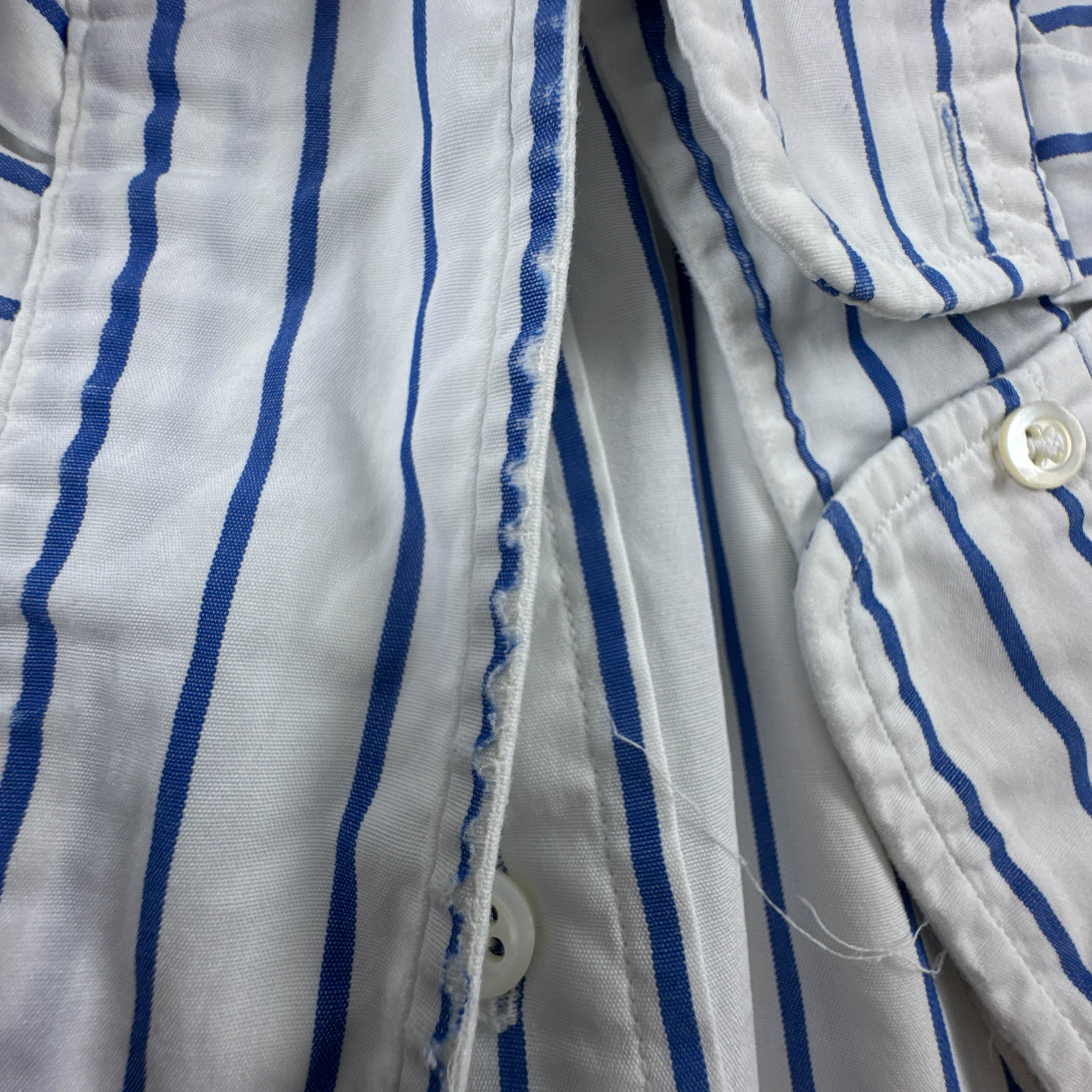 Camicia Ralph Lauren blu e bianca a righe - Taglia 17 uomo