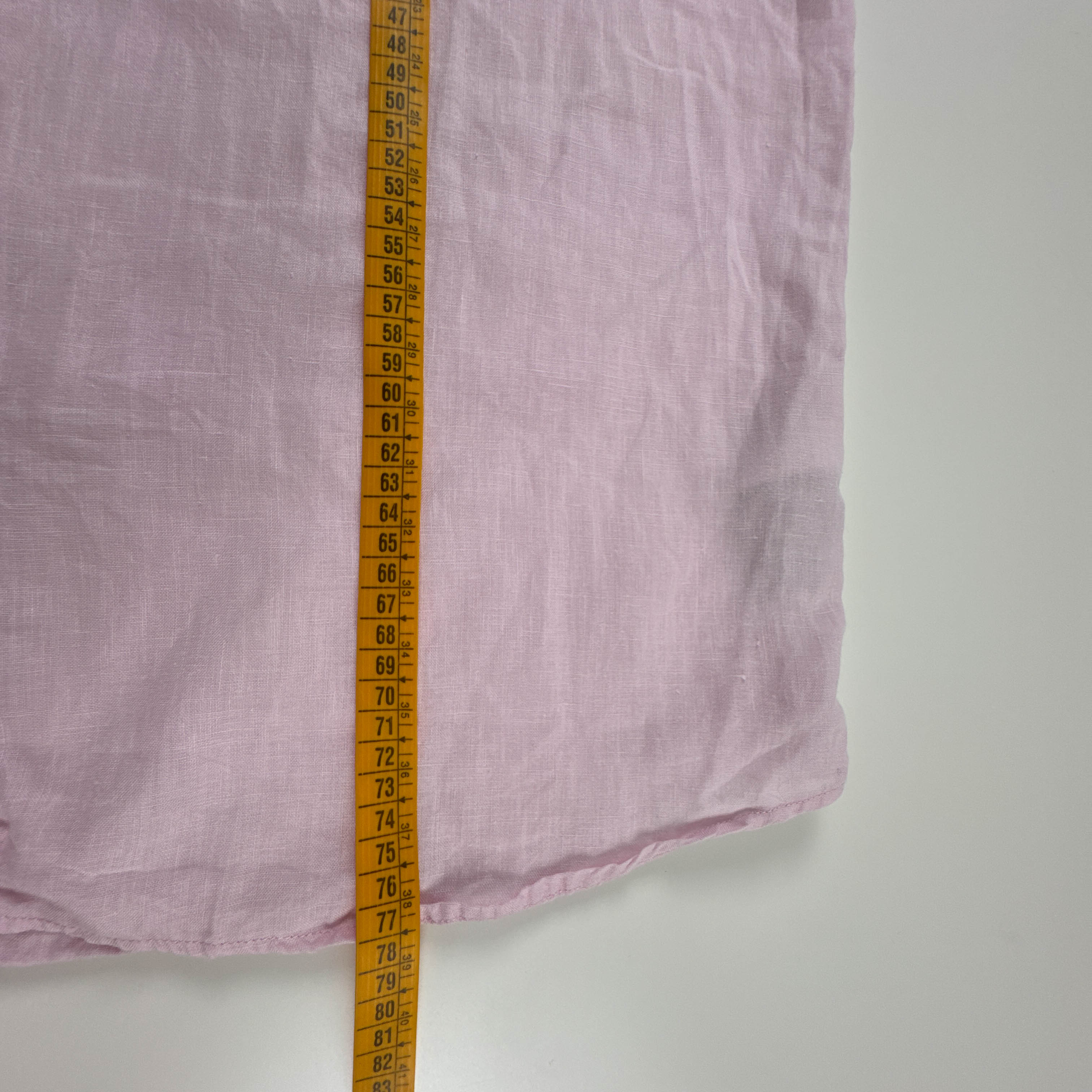 Camicia Timberland rosa a tinta unita in lino - Taglia L/XL uomo