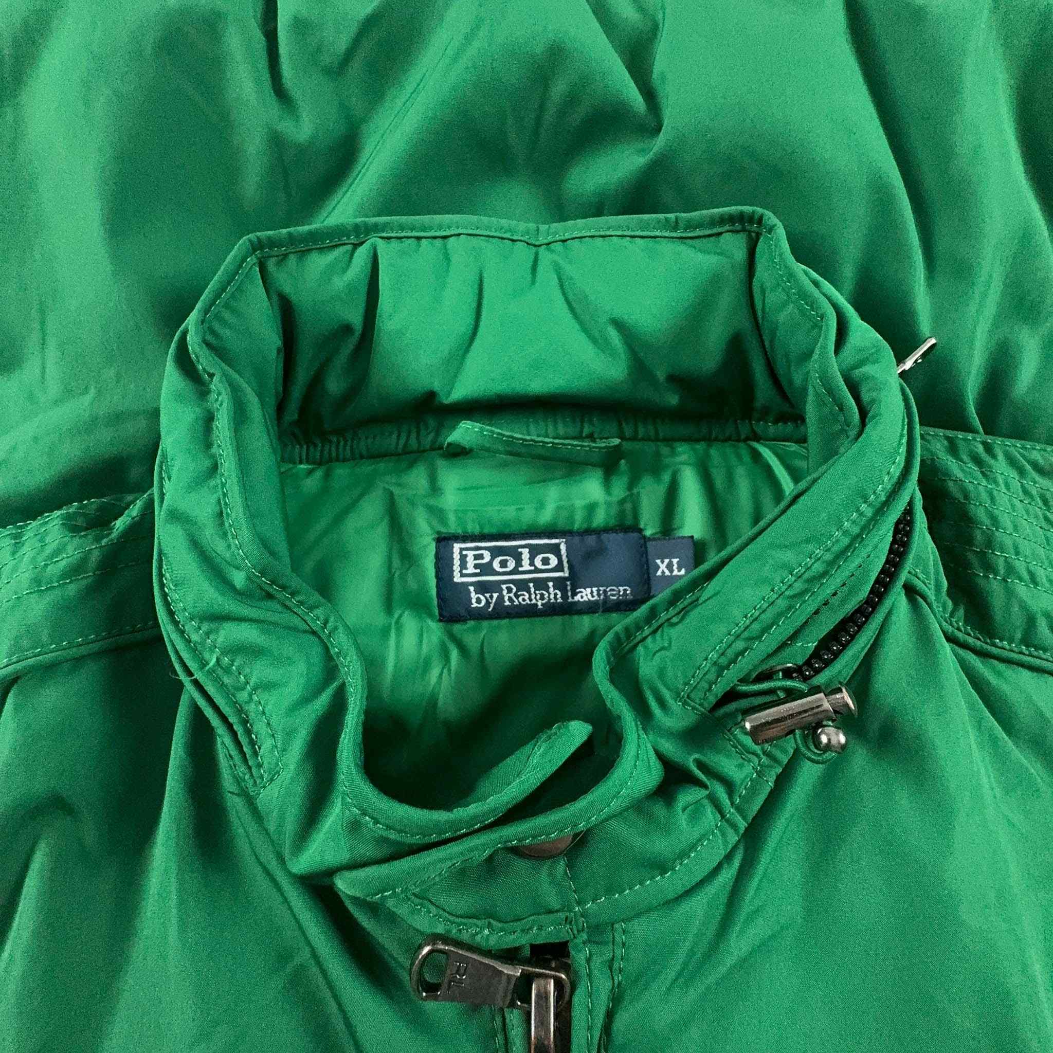 Giacca Ralph Lauren Vintage verde logo grande - Taglia L/XL uomo