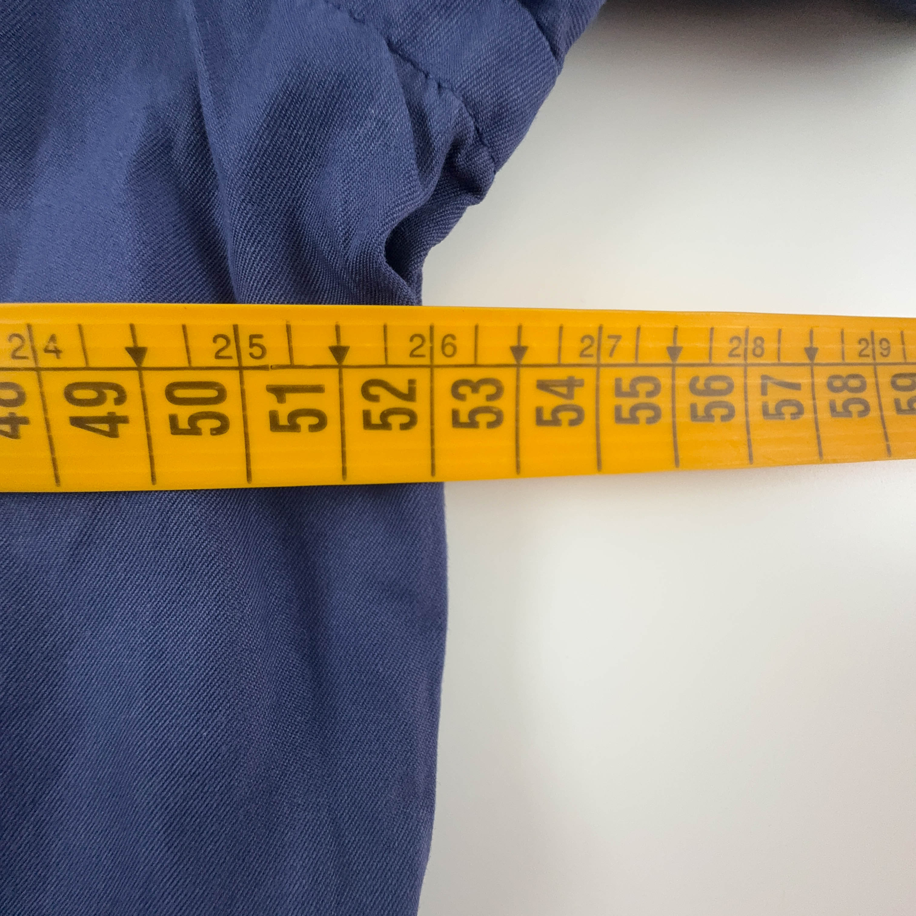 Camicia Ralph Lauren blu a tinta unita in cotone slim fit - Taglia L uomo