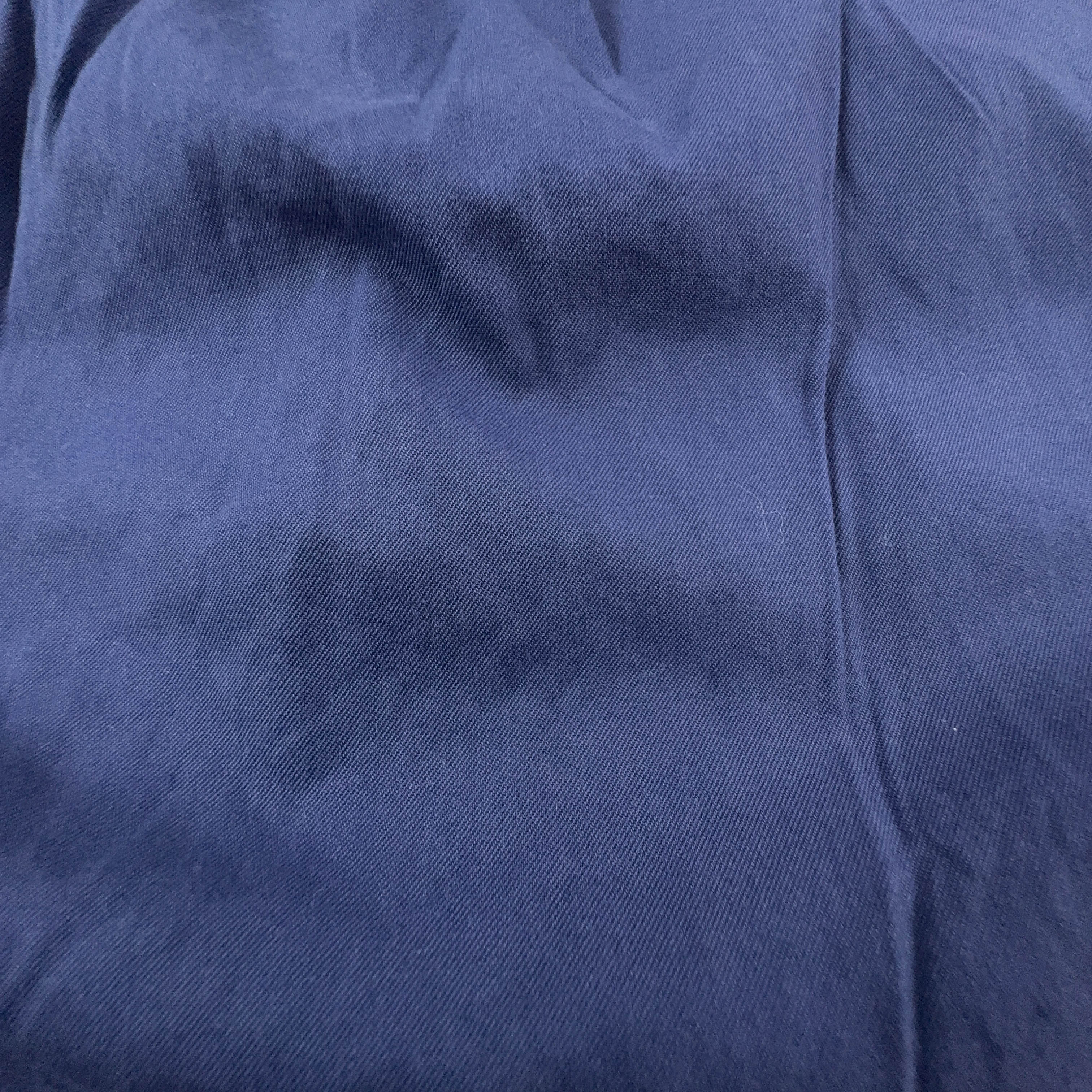 Camicia Ralph Lauren blu a tinta unita in cotone slim fit - Taglia L uomo