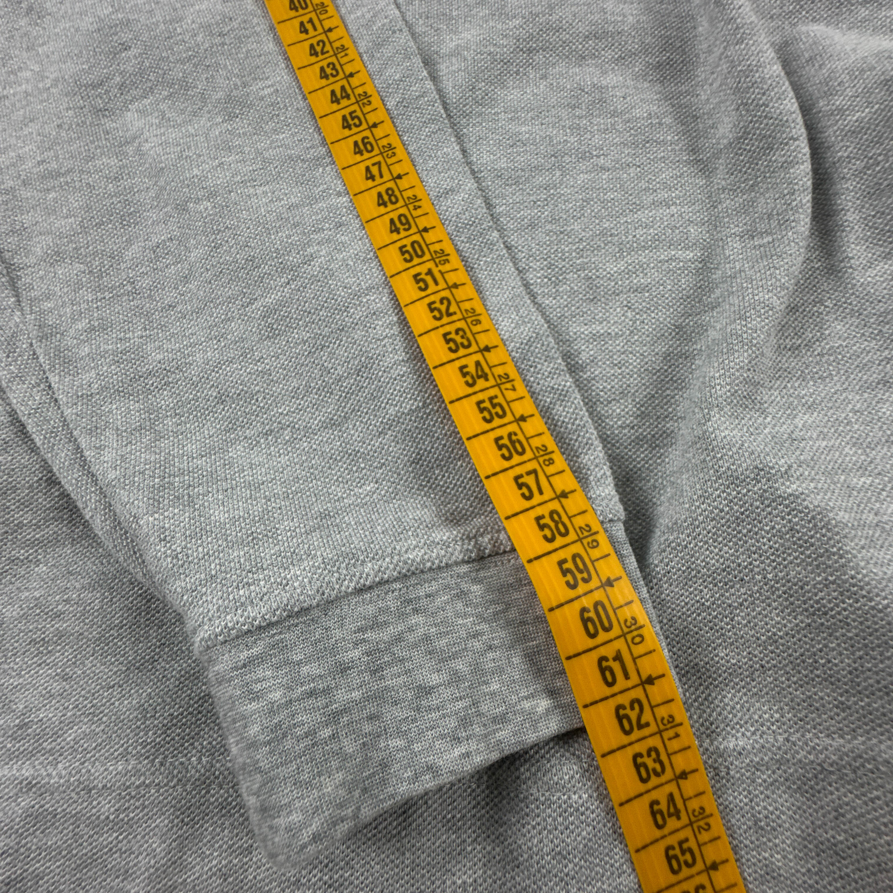 Polo Lacoste grigia a tinta unita in cotone slim fit - Taglia 5 uomo