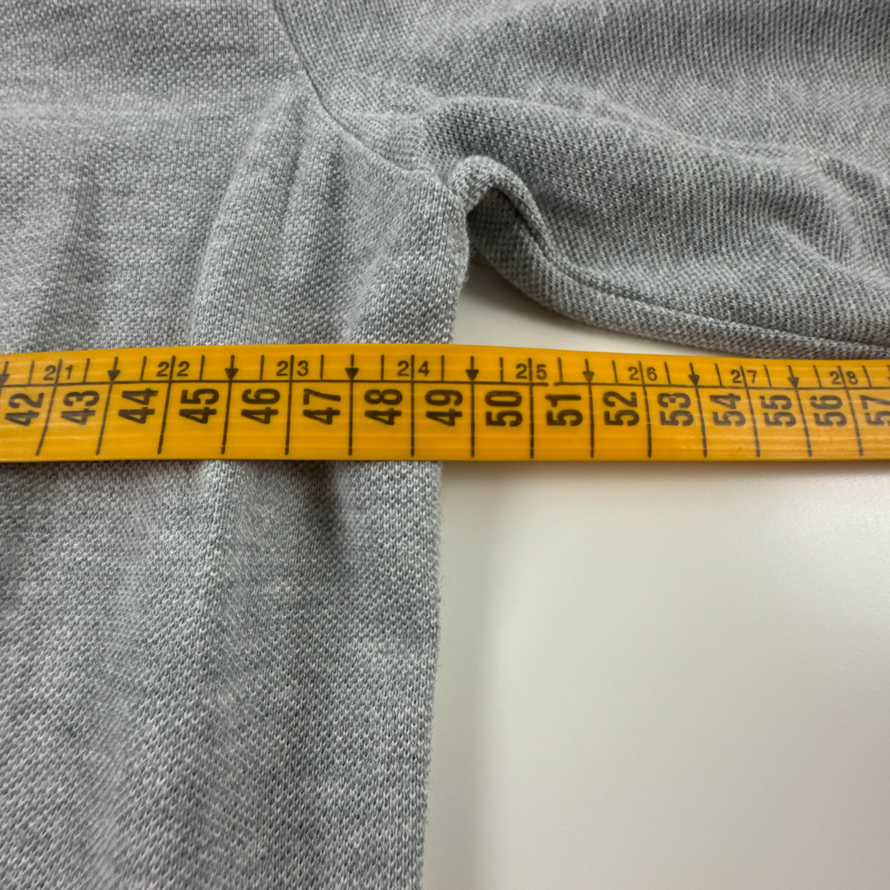 Polo Lacoste grigia a tinta unita in cotone slim fit - Taglia 5 uomo
