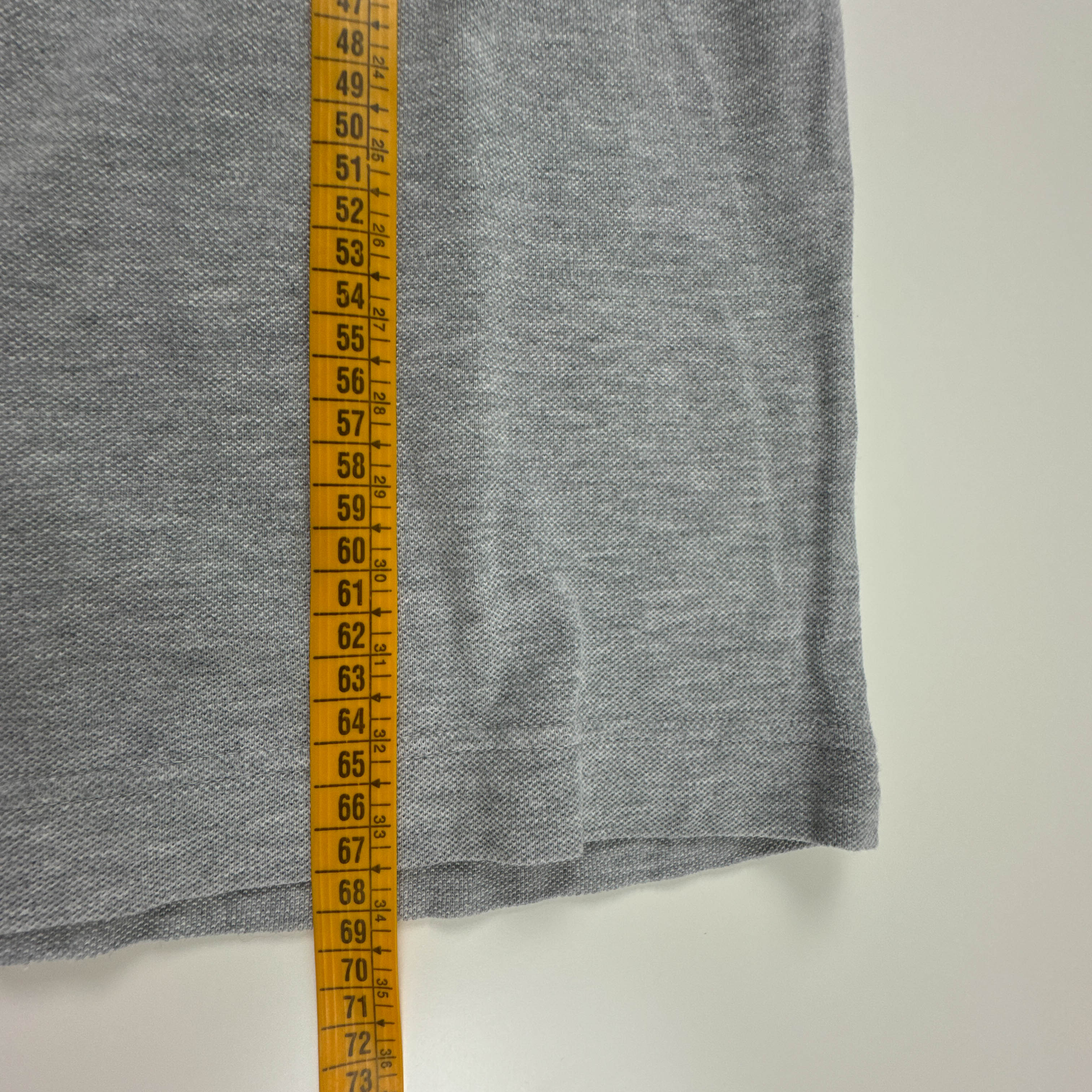 Polo Lacoste grigia a tinta unita in cotone slim fit - Taglia 5 uomo