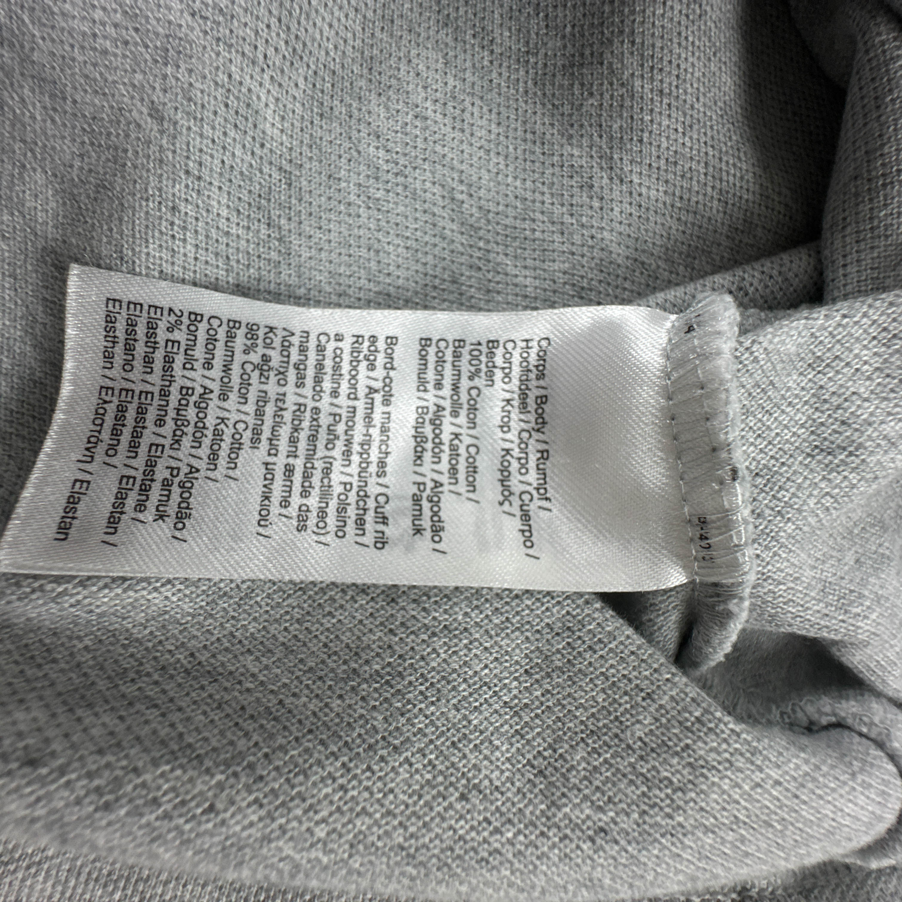 Polo Lacoste grigia a tinta unita in cotone slim fit - Taglia 5 uomo