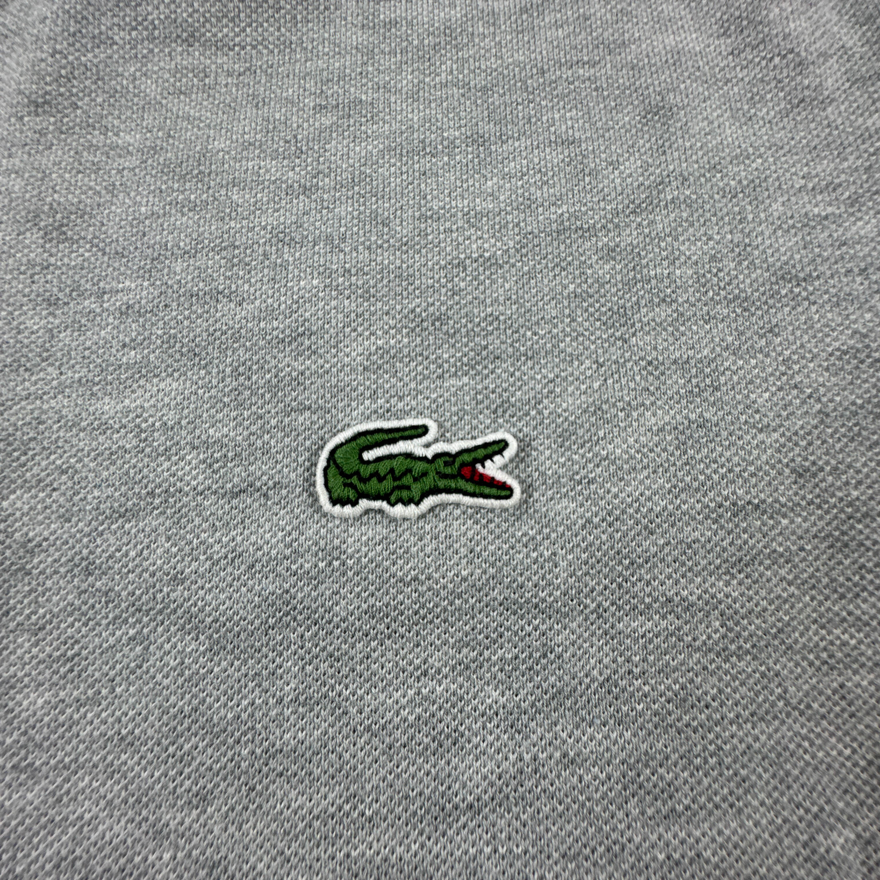 Polo Lacoste grigia a tinta unita in cotone slim fit - Taglia 5 uomo