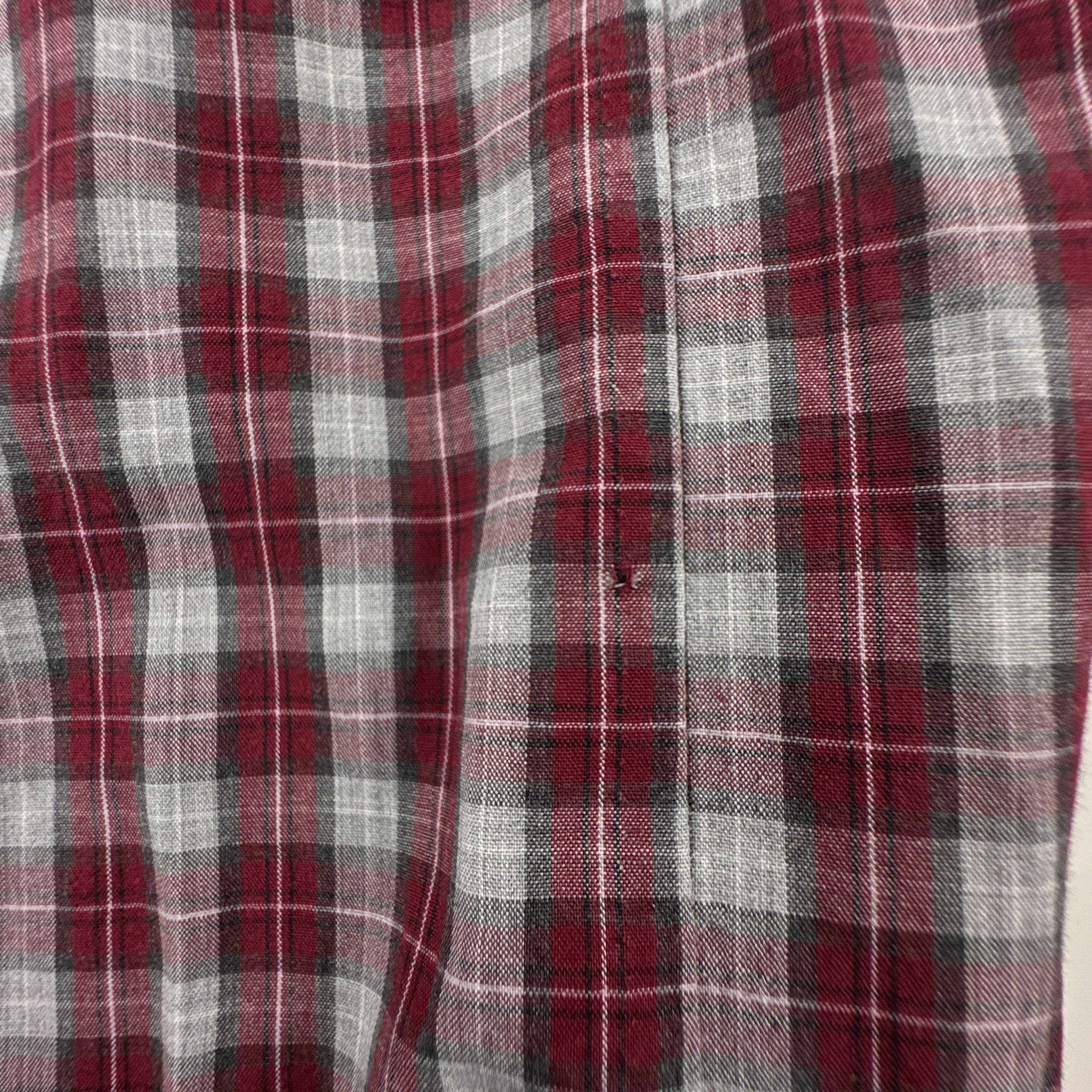 Camicia Napapijri rossa e grigia a quadretti in cotone - Taglia XL/XXL uomo
