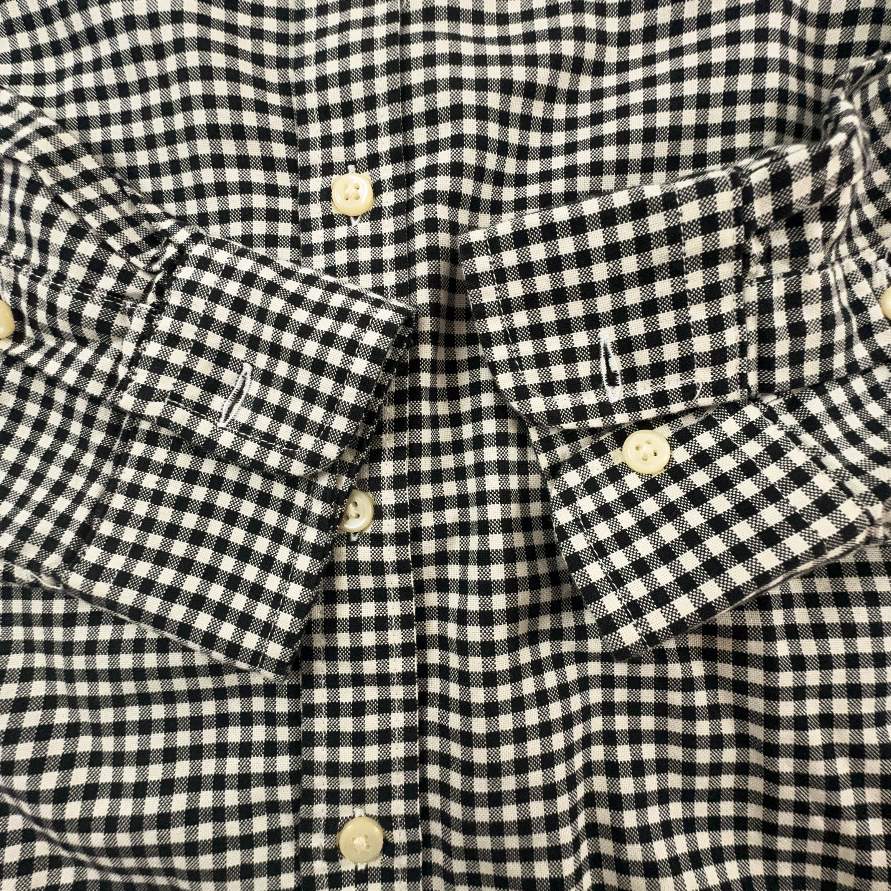 Camicia Ralph Lauren a quadri beige e nera in cotone - Taglia S uomo