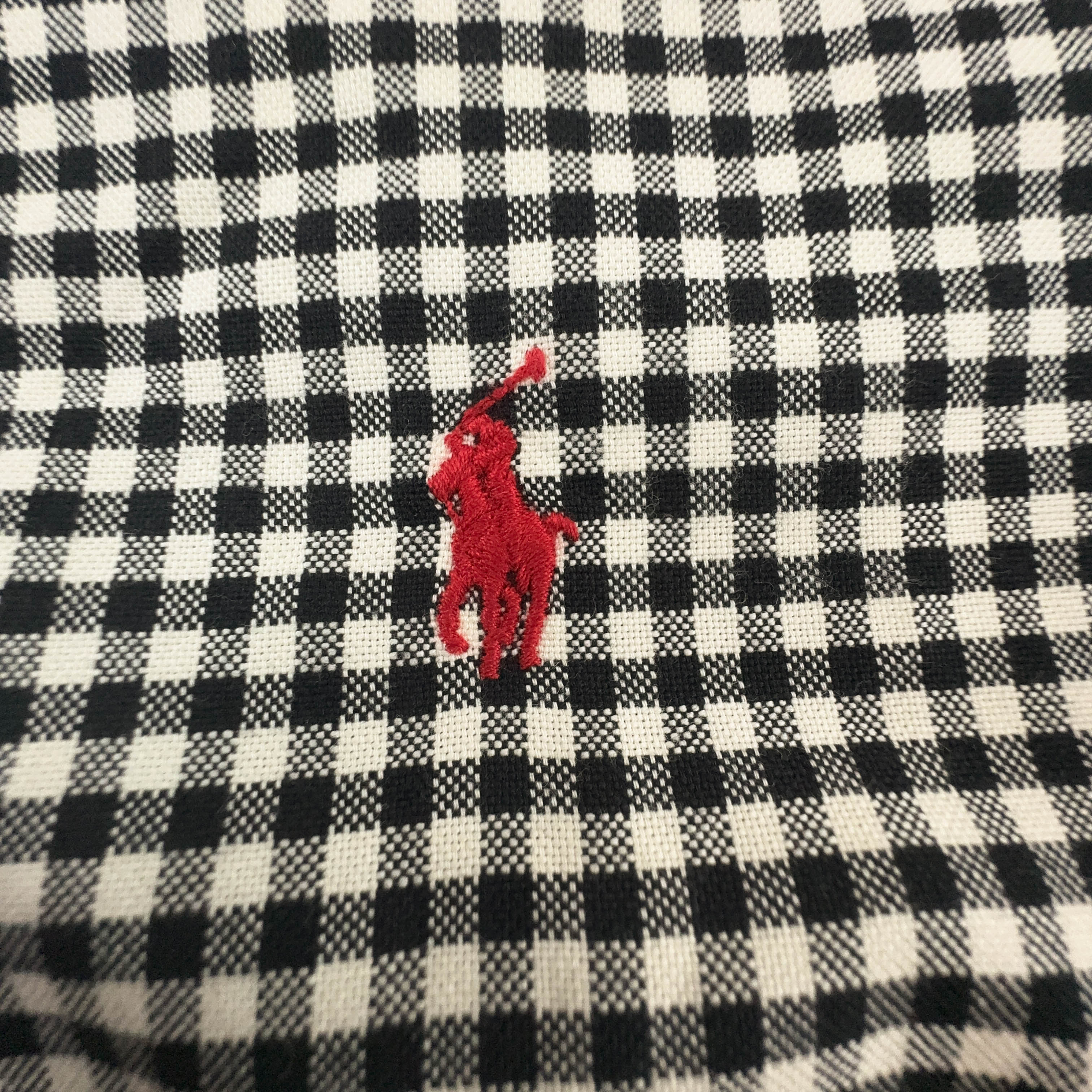 Camicia Ralph Lauren a quadri beige e nera in cotone - Taglia S uomo