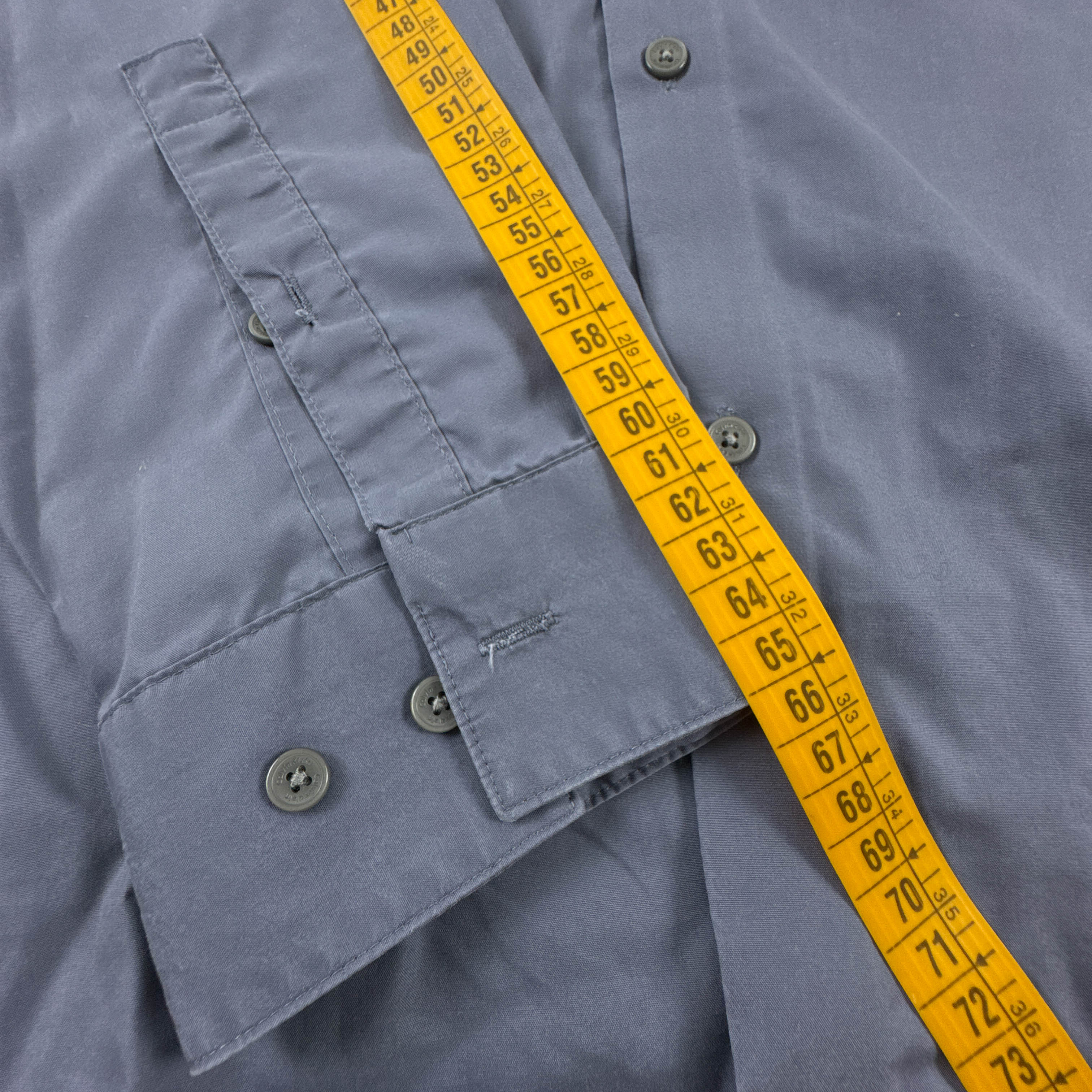 Camicia Calvin Klein azzurra a tinta unita in cotone - Taglia L uomo
