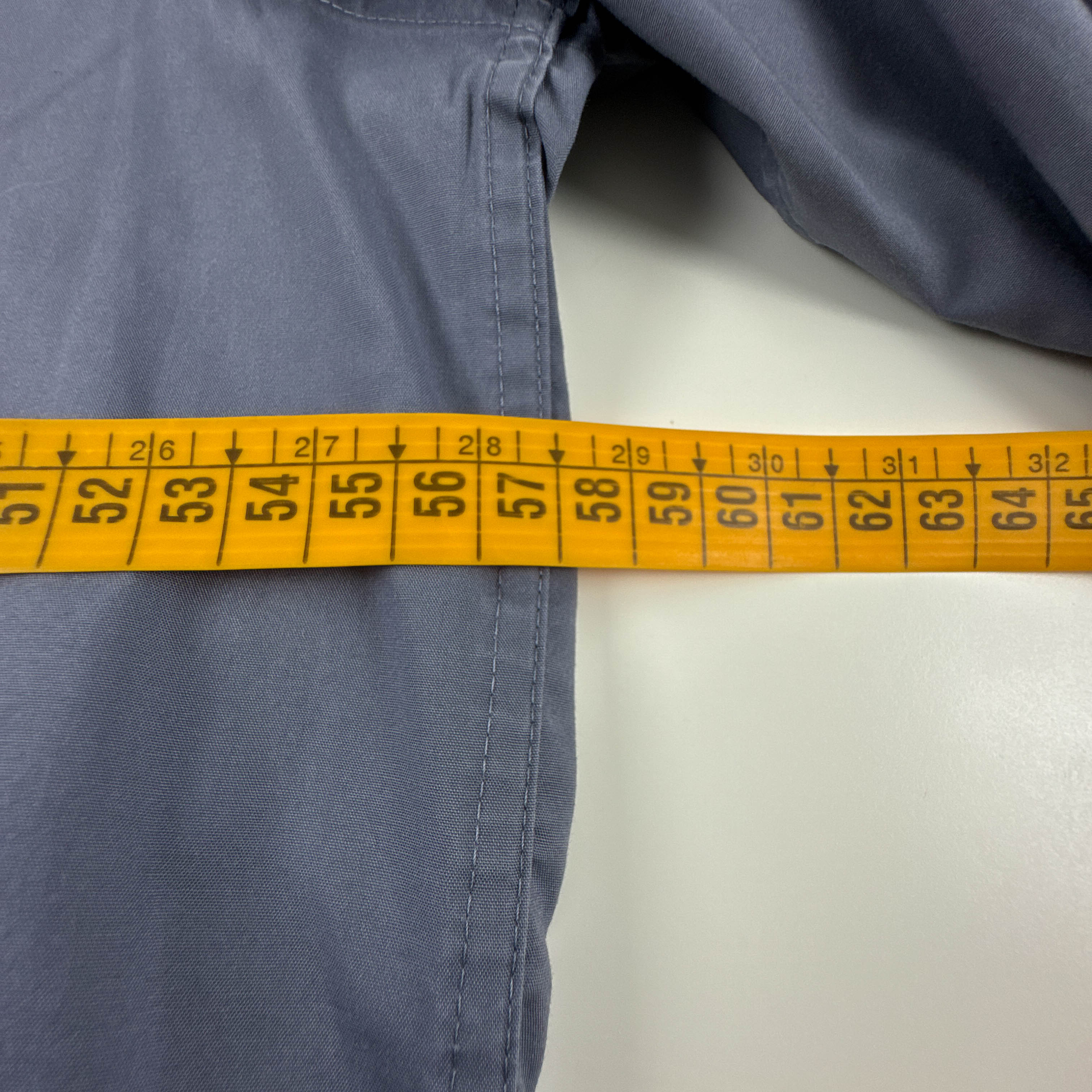 Camicia Calvin Klein azzurra a tinta unita in cotone - Taglia L uomo