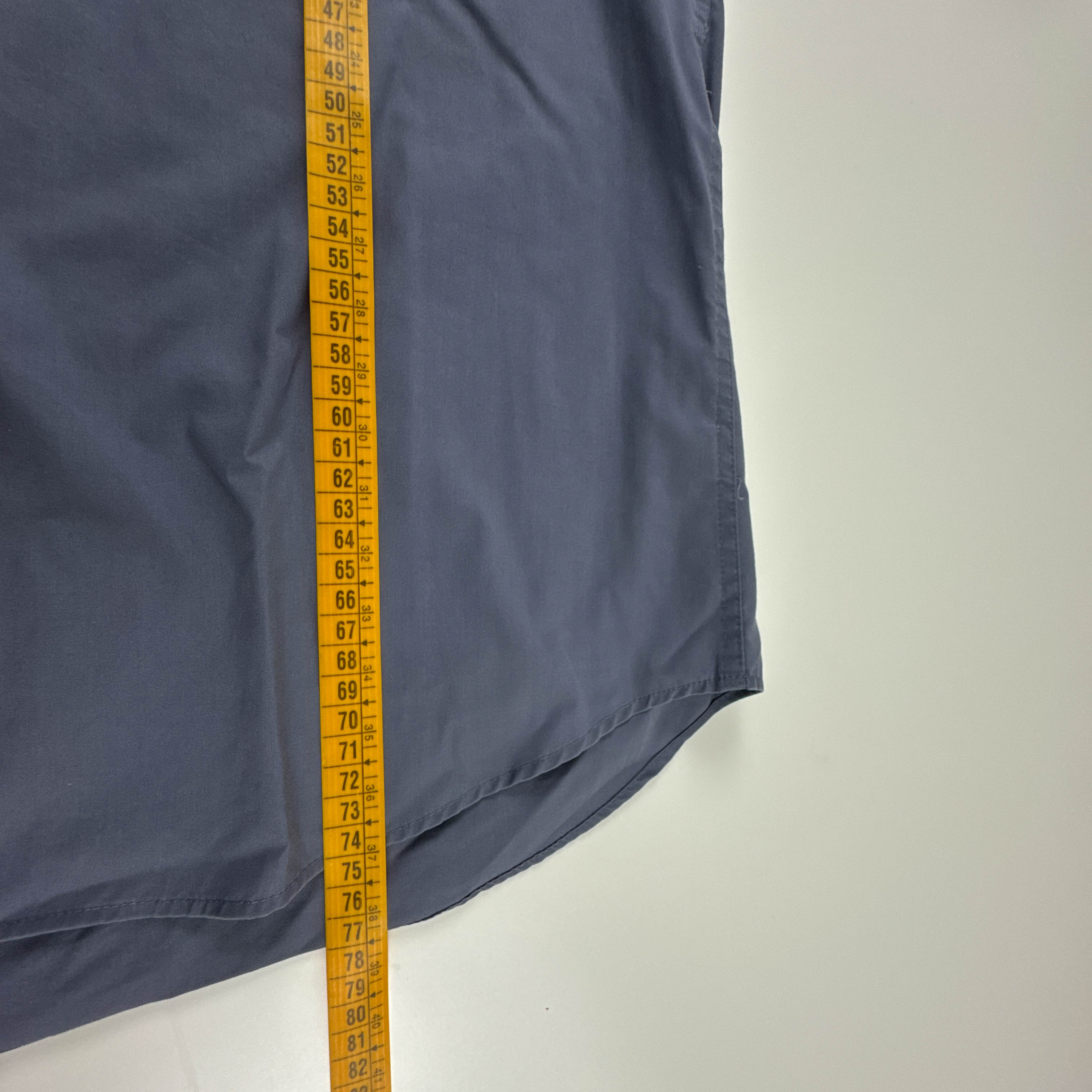 Camicia Calvin Klein azzurra a tinta unita in cotone - Taglia L uomo