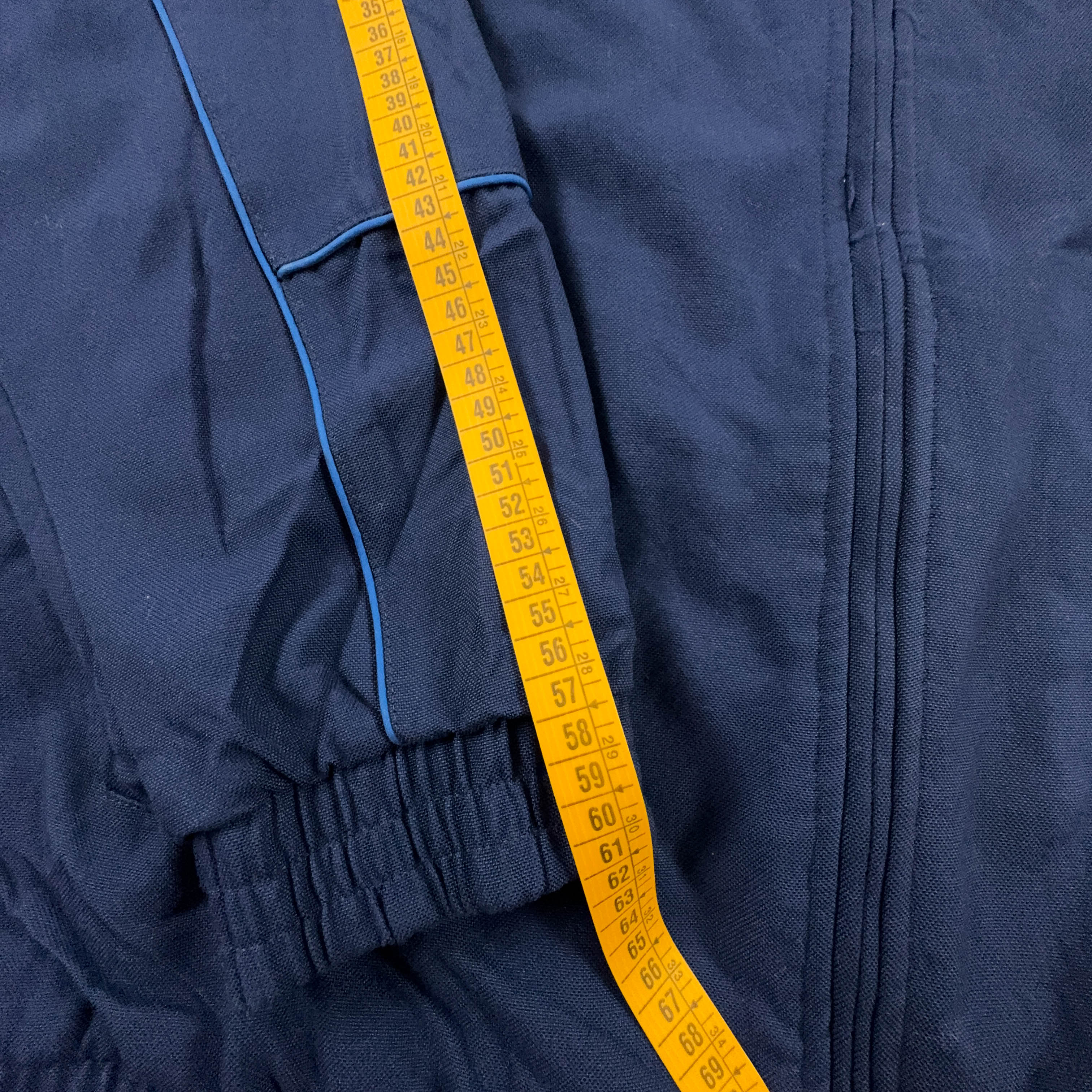 Giacca a vento Fila Vintage blu scuro anni 2000 con zip - Taglia 50 uomo