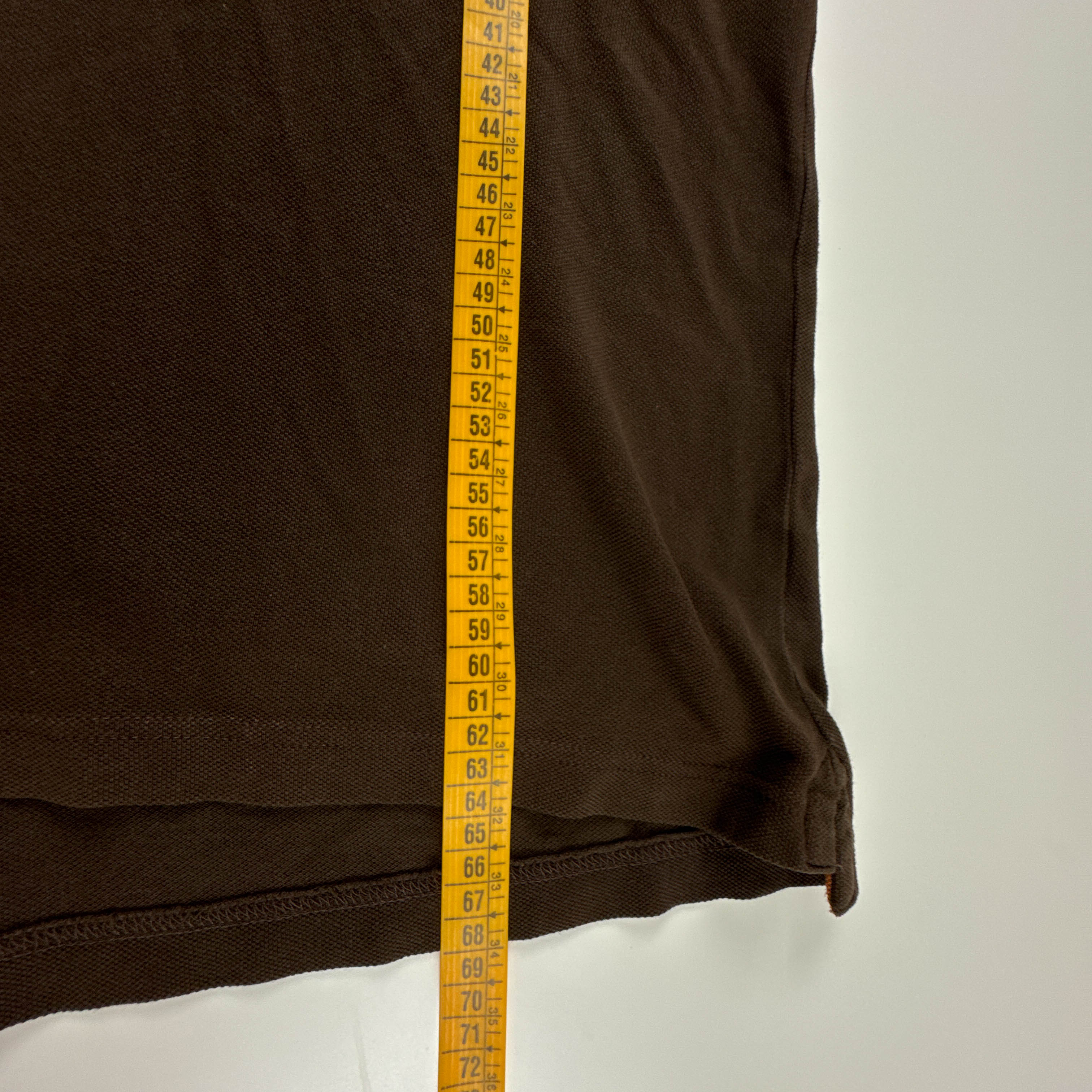 Polo Napapijri Vintage marrone in cotone con ricamo anni 00 - Taglia M uomo