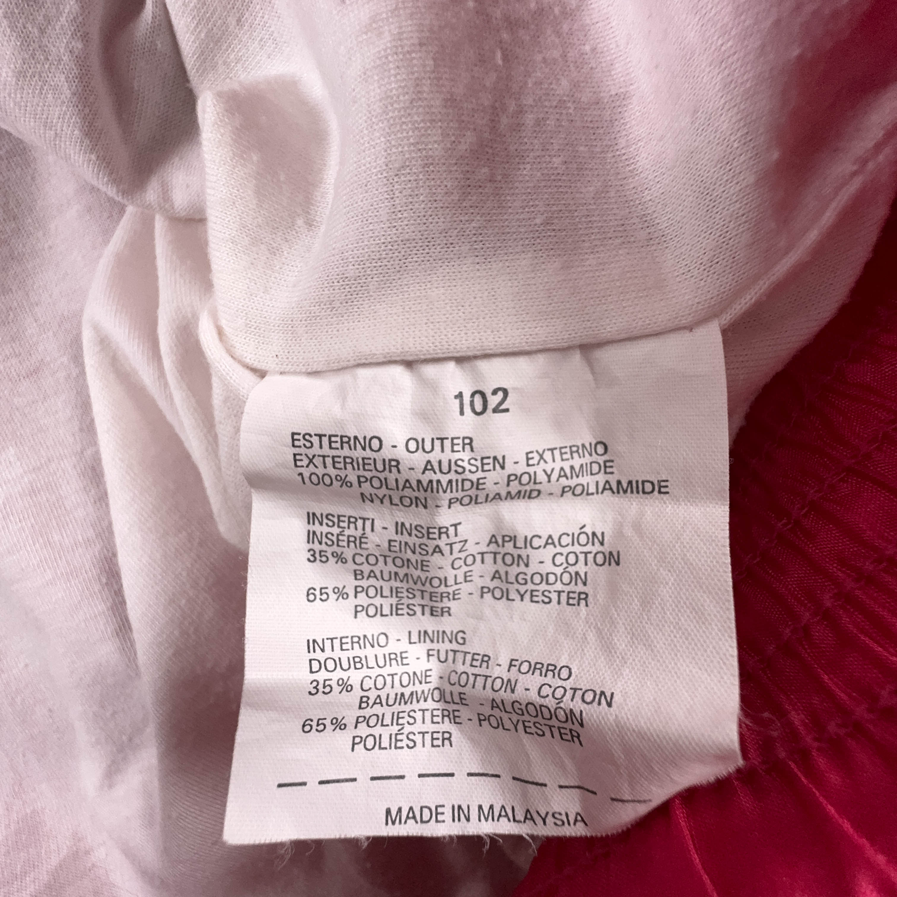 Giacca a vento Sergio Tacchini Vintage rossa e blu con zip anni 90 - Taglia 52 uomo