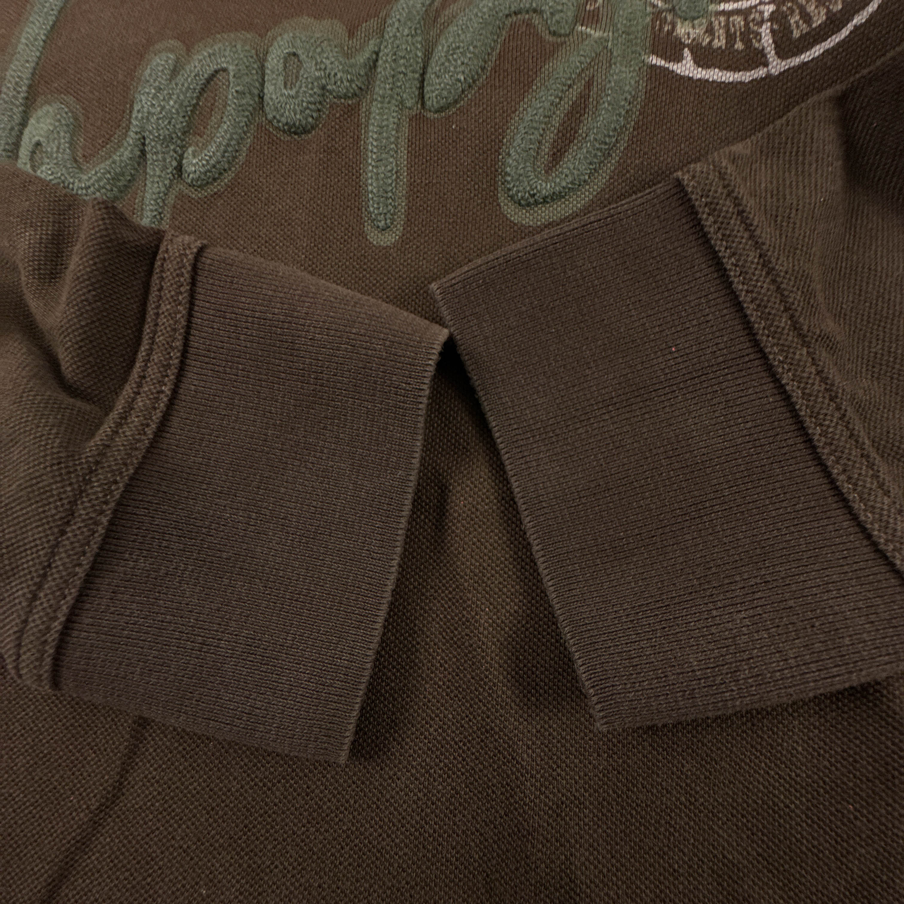 Polo Napapijri Vintage marrone in cotone con ricamo anni 00 - Taglia M uomo