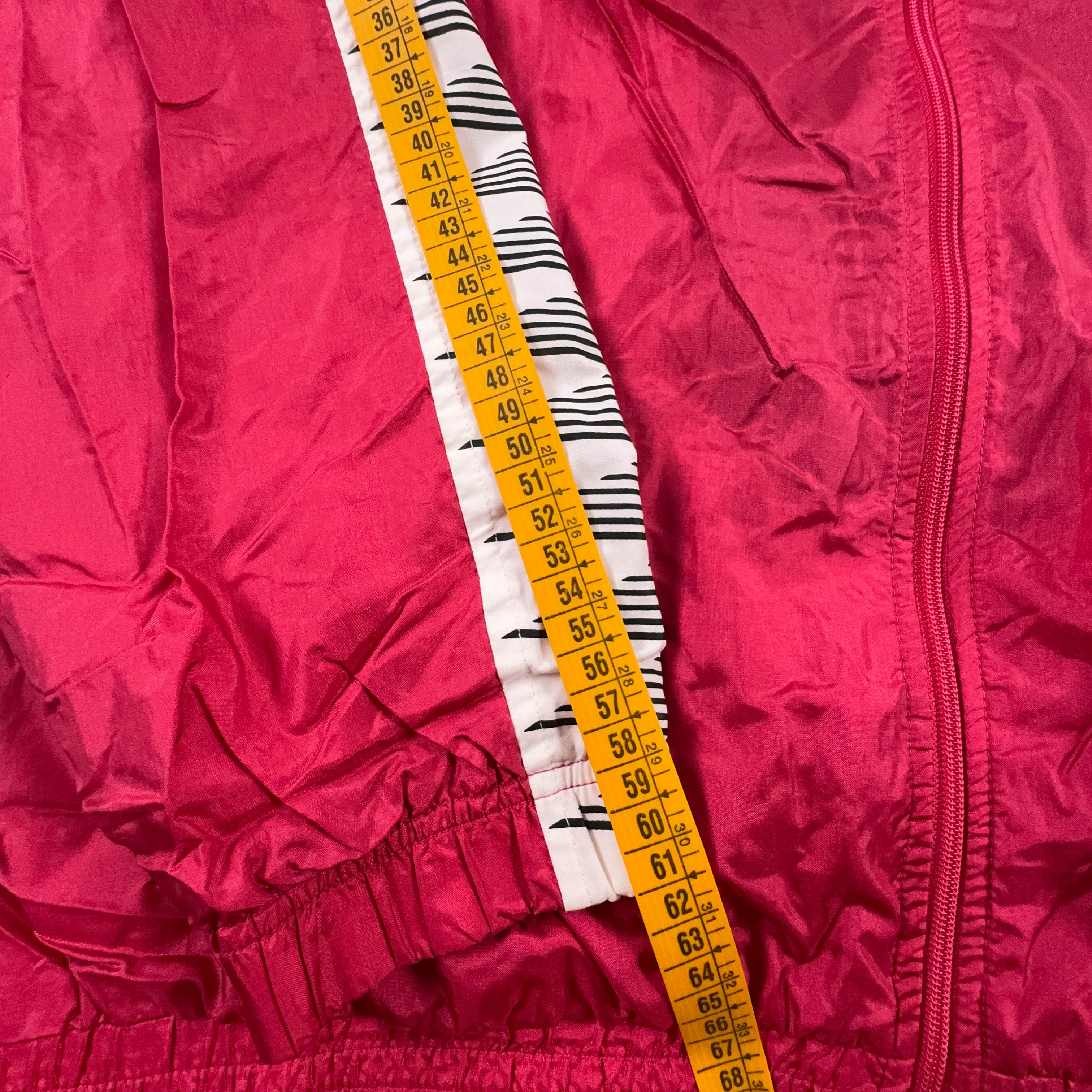 Giacca a vento Sergio Tacchini Vintage rossa e blu con zip anni 90 - Taglia 52 uomo