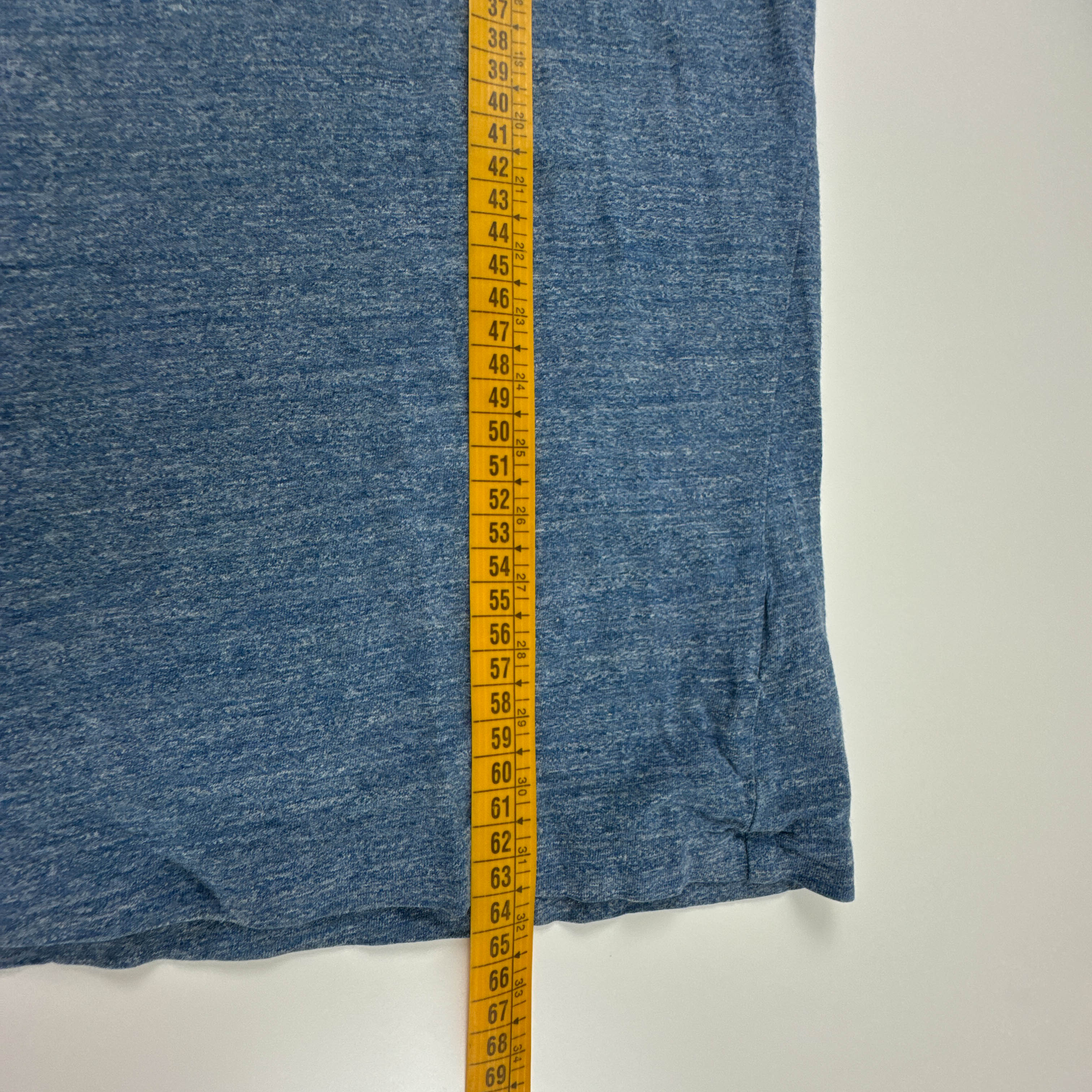 T shirt Ralph Lauren azzurra a tinta unita in cotone - Taglia M uomo