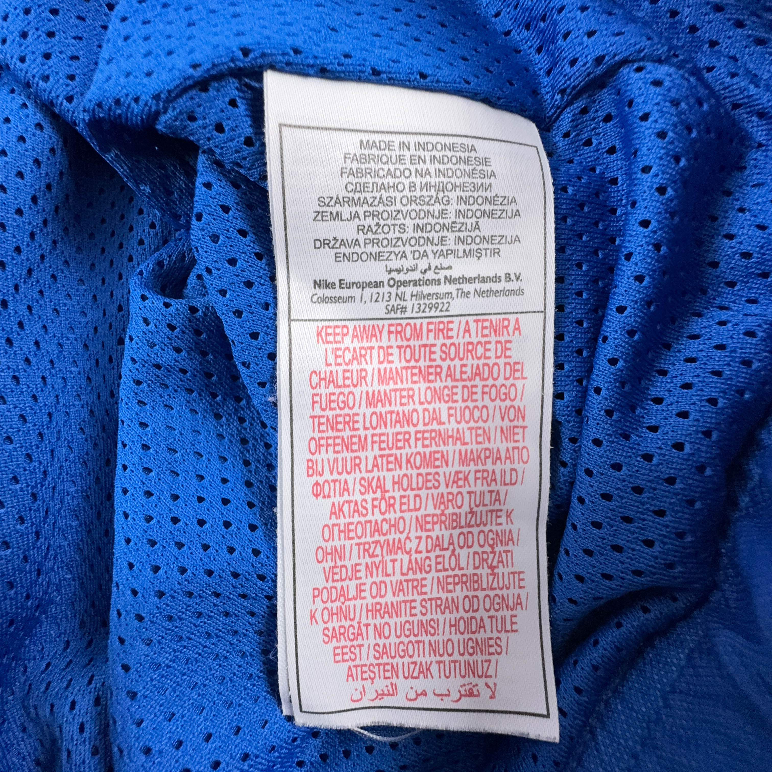 Giacca a vento Nike Vintage blu con zip anni 2000 - Taglia 183 uomo