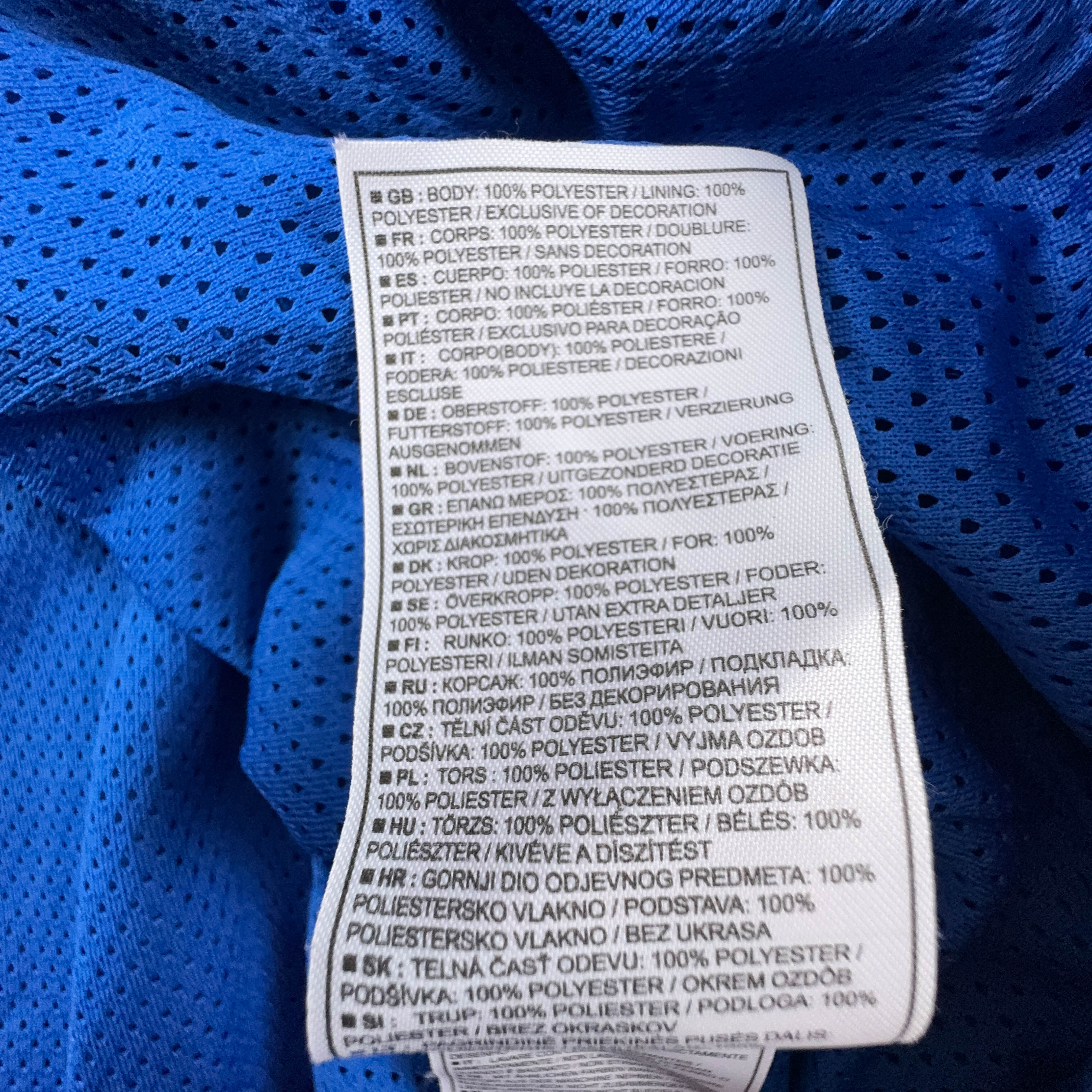 Giacca a vento Nike Vintage blu con zip anni 2000 - Taglia 183 uomo