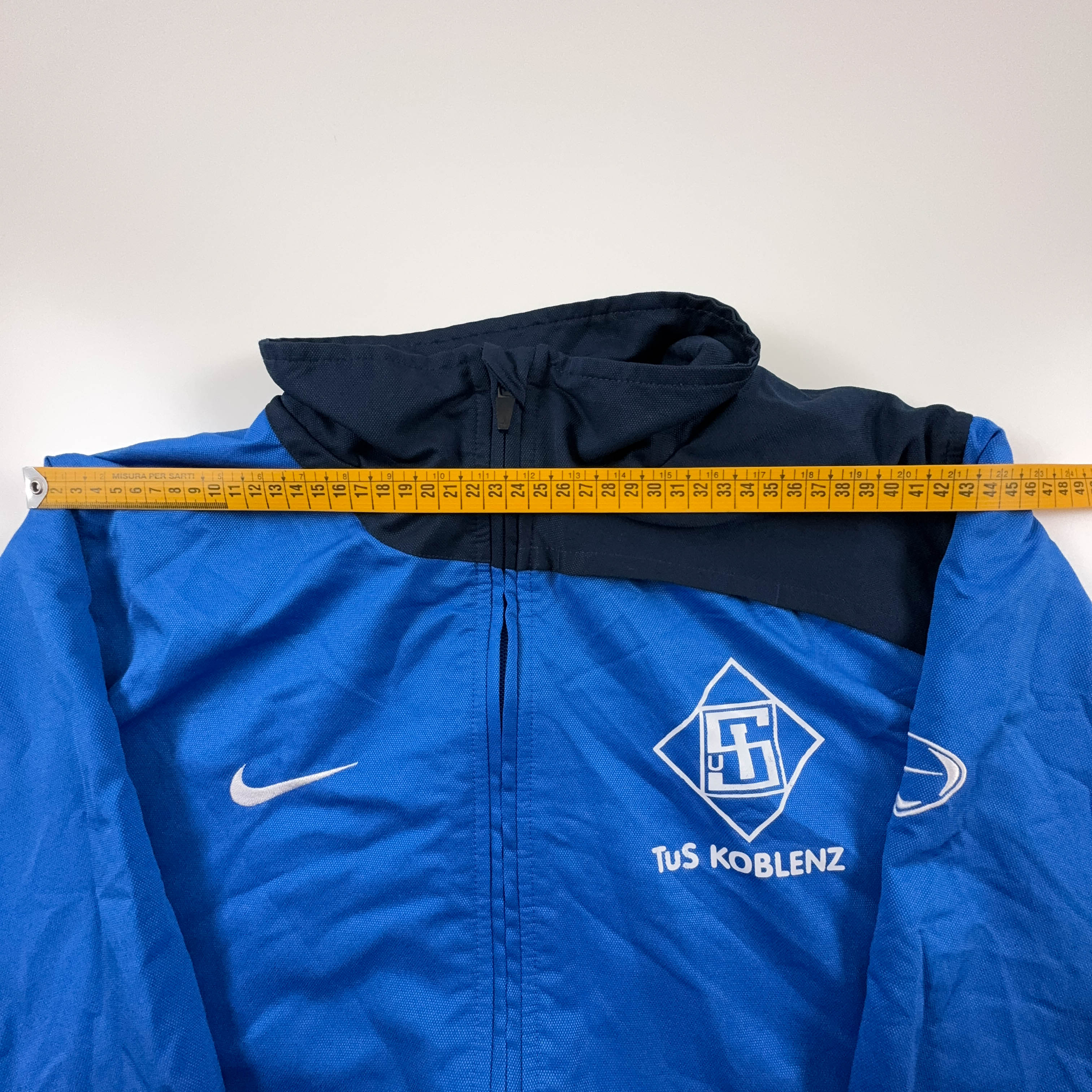 Giacca a vento Nike Vintage blu con zip anni 2000 - Taglia 183 uomo