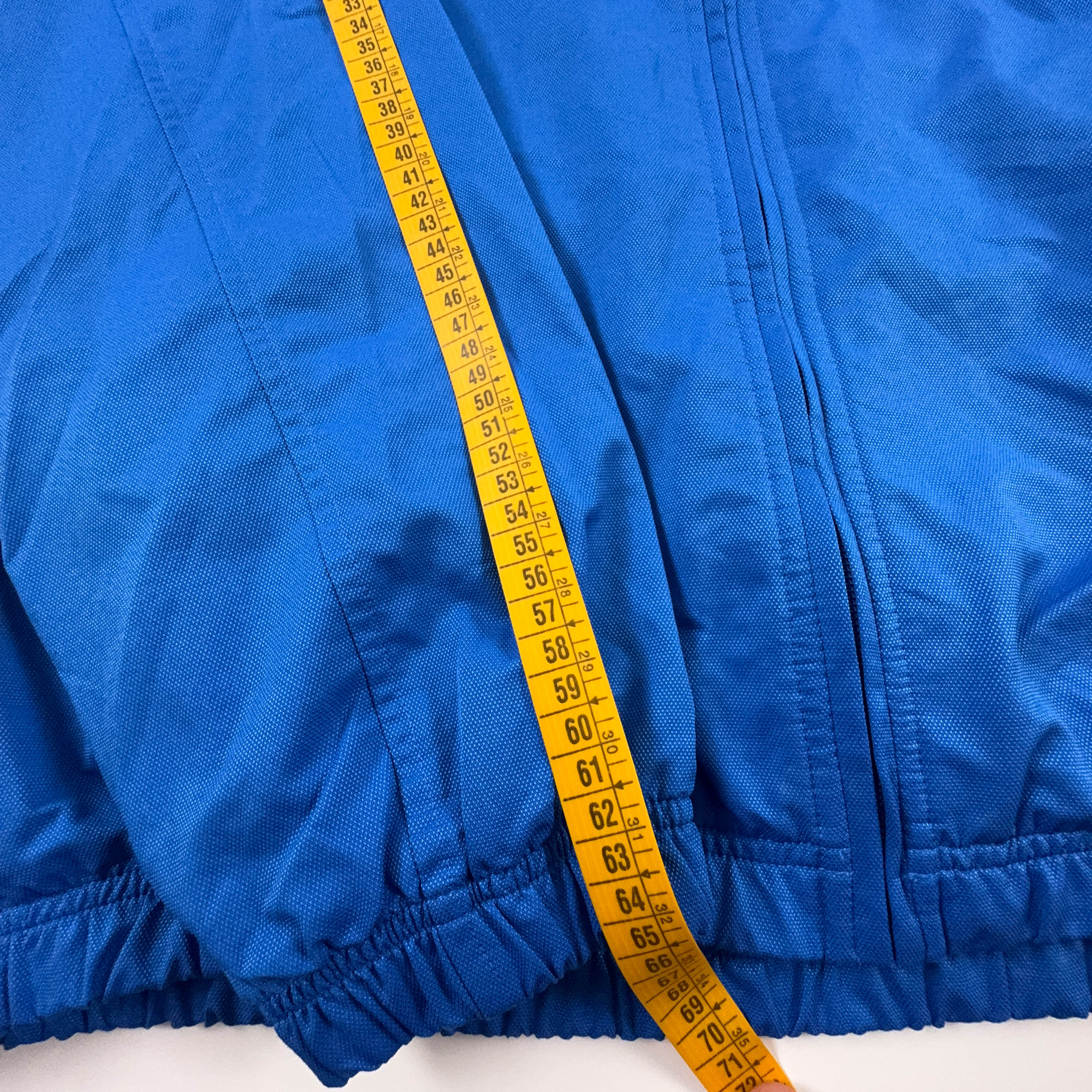 Giacca a vento Nike Vintage blu con zip anni 2000 - Taglia 183 uomo