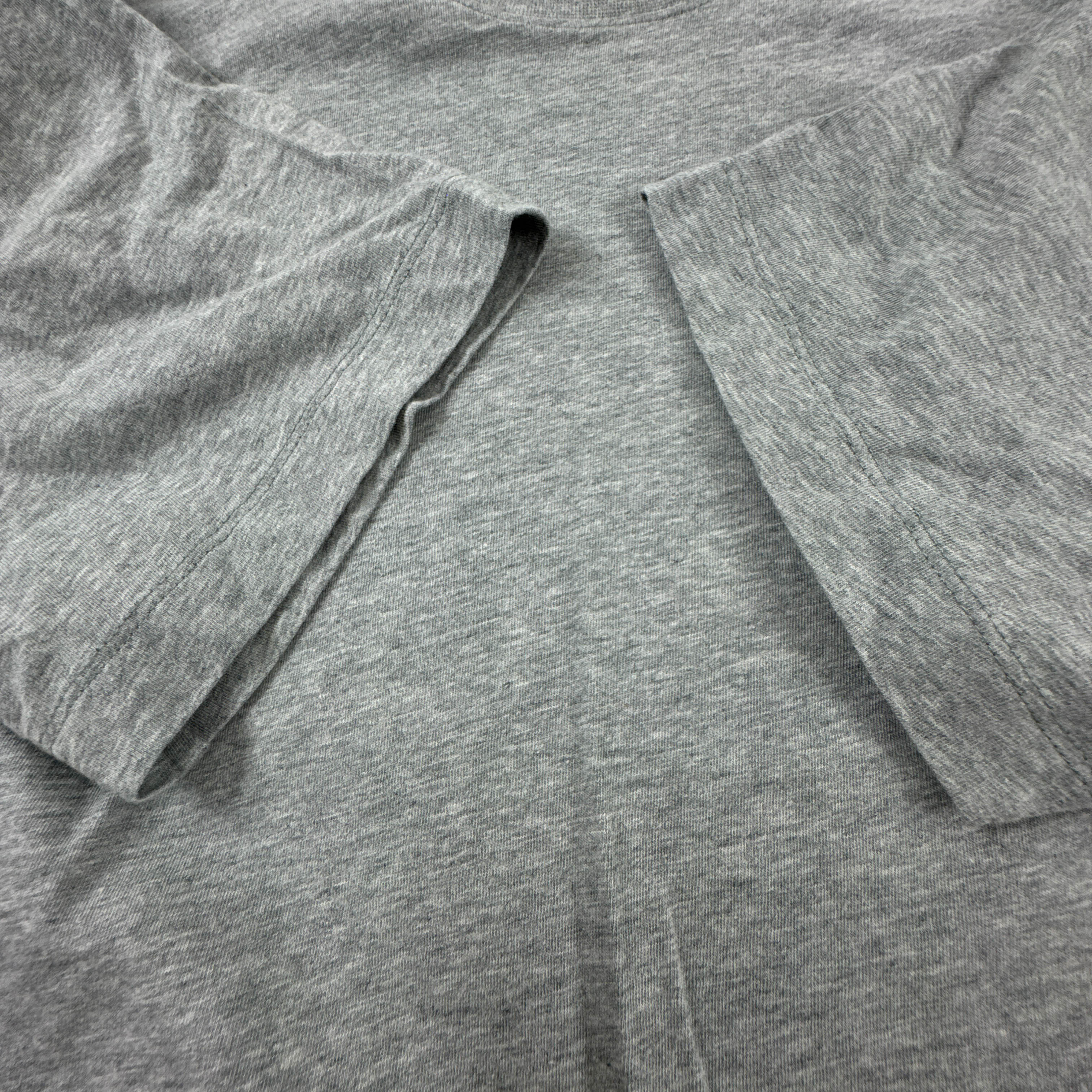 T Shirt Nike grigia a tinta unita a girocollo con stampa - Taglia M/L uomo