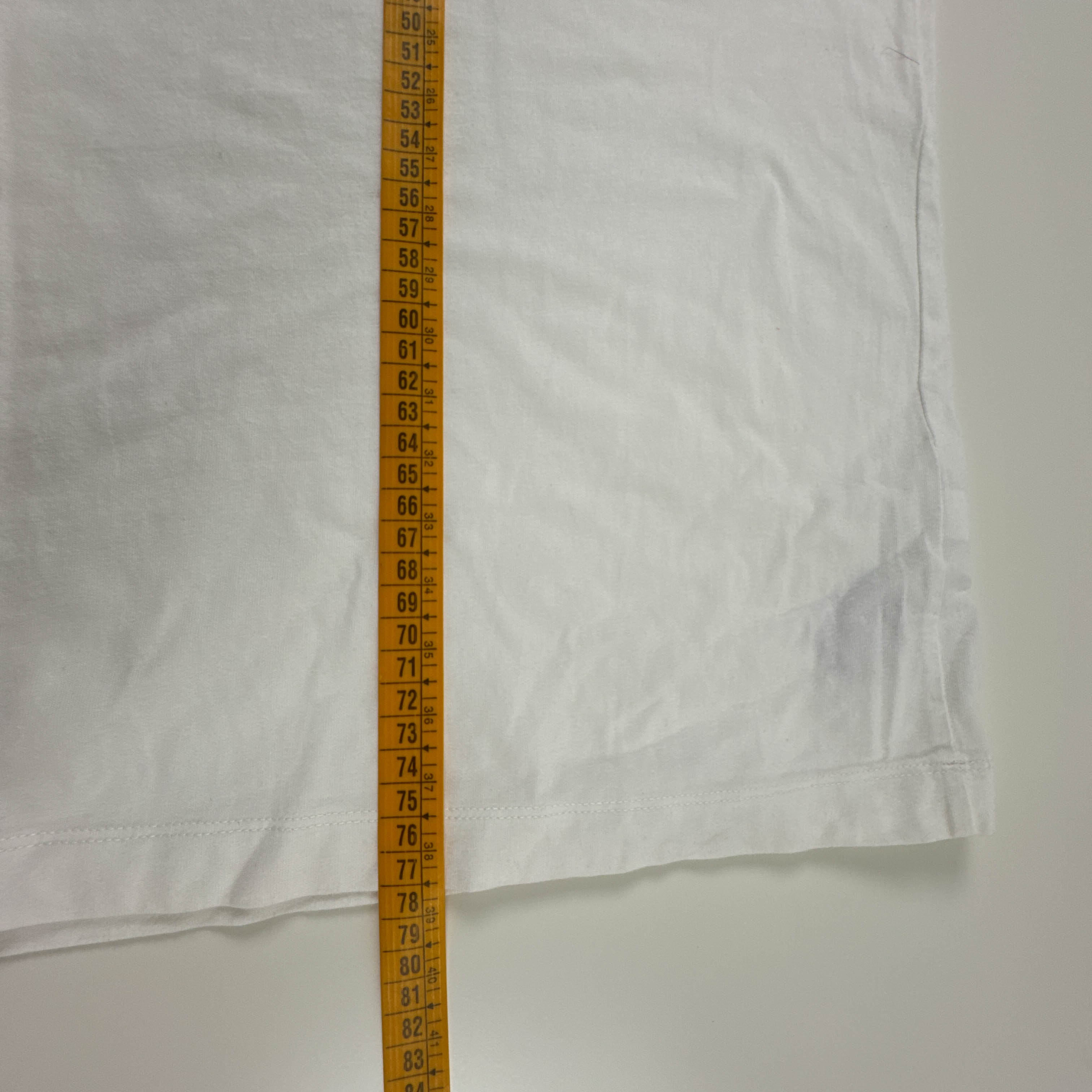 T Shirt Air Jordan bianca a girocollo in cotone con stampa frontale - Taglia XL uomo