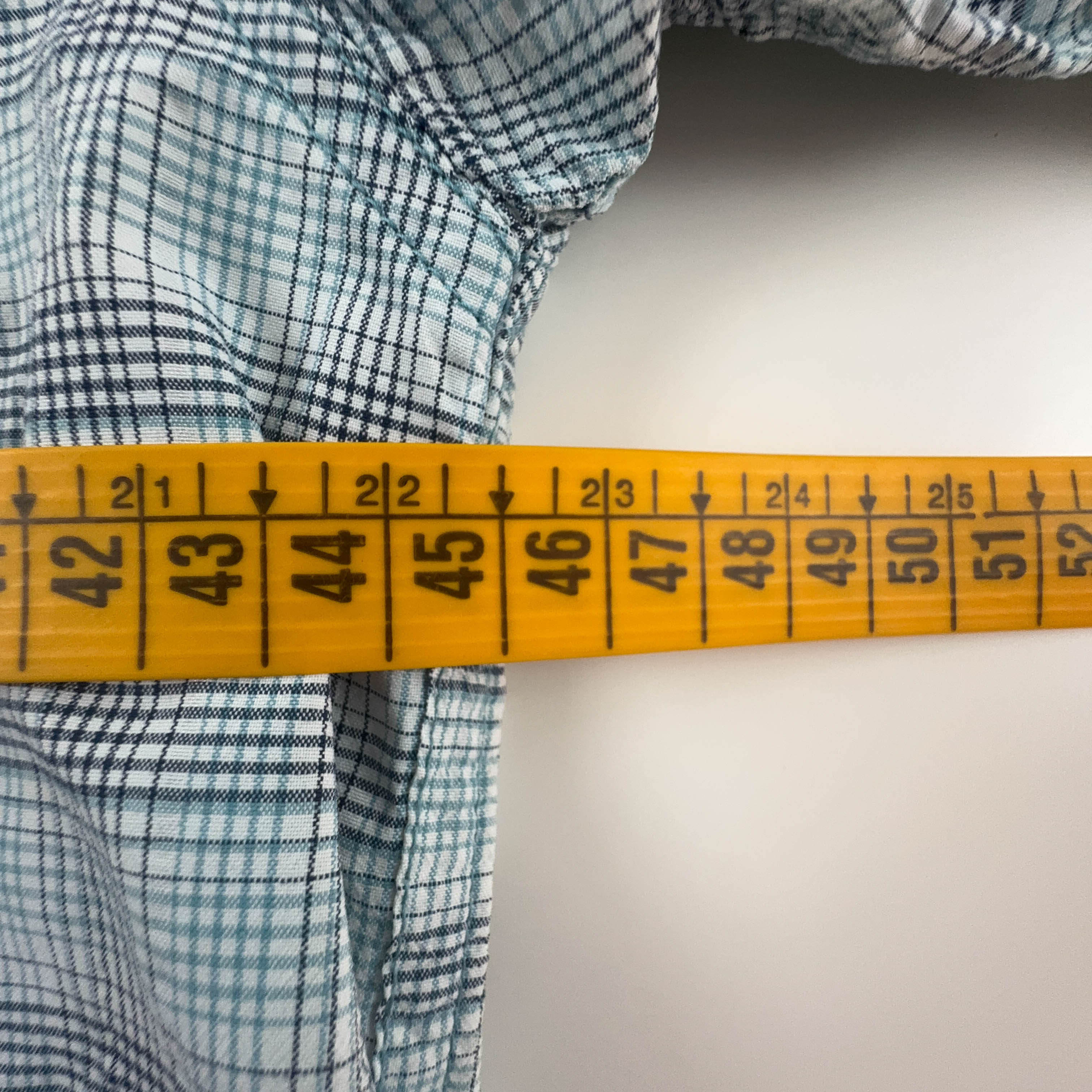 Camicia Columbia Titanium a quadri azzurra e bianca - Taglia S/M uomo