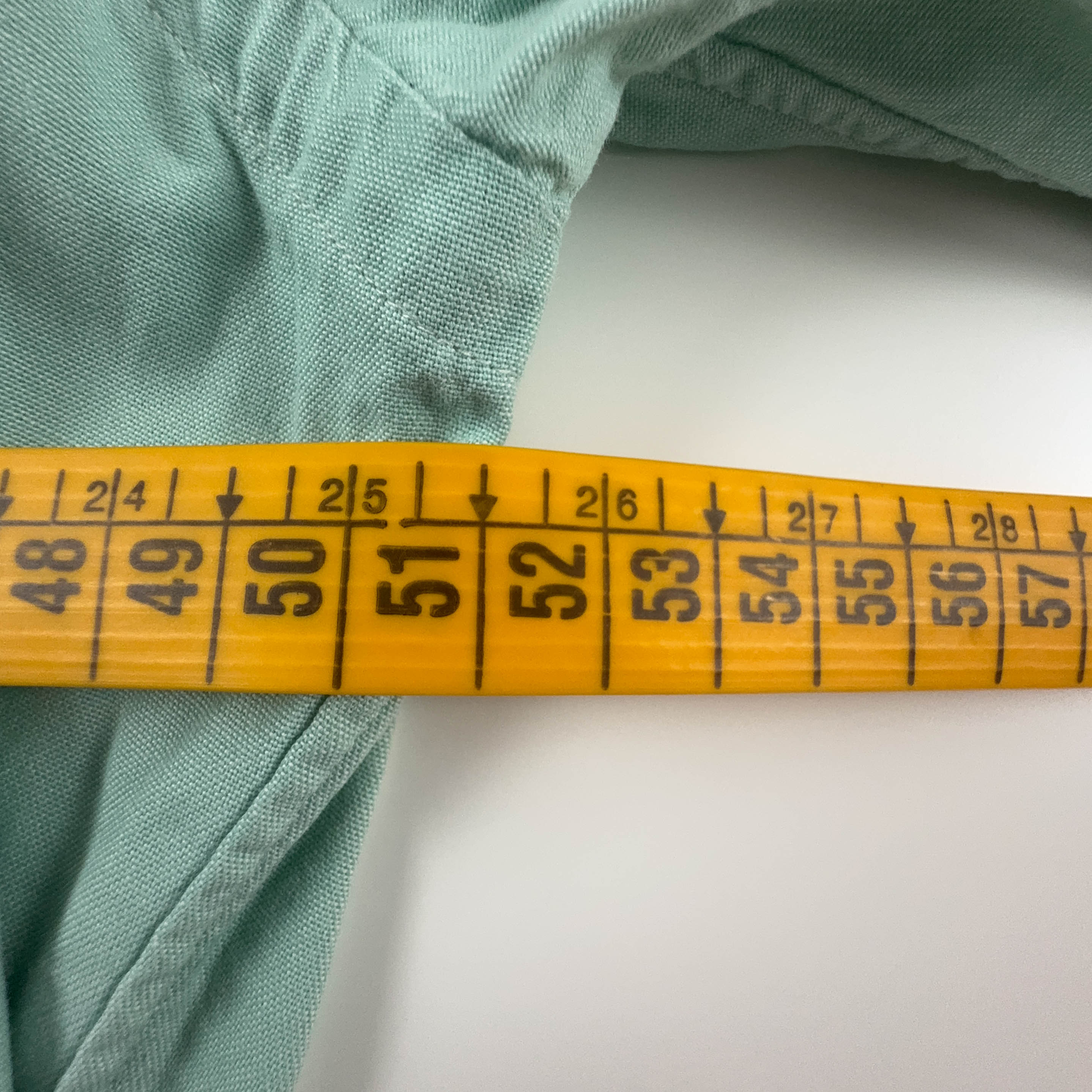 Camicia Ralph Lauren verde chiara a tinta unita in cotone - Taglia S uomo