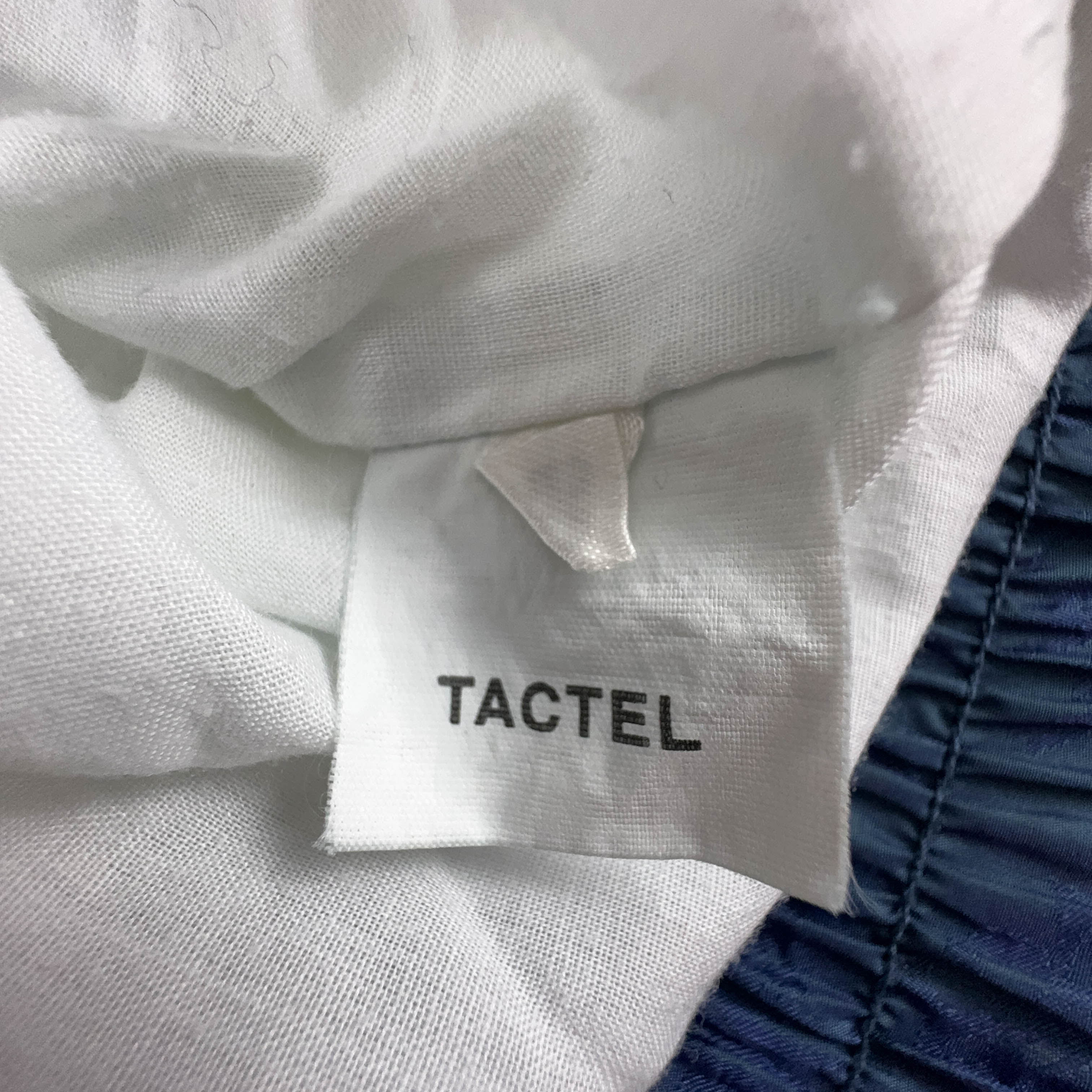 Giacca a vento Vintage bianca e blu con zip - Taglia 50 uomo