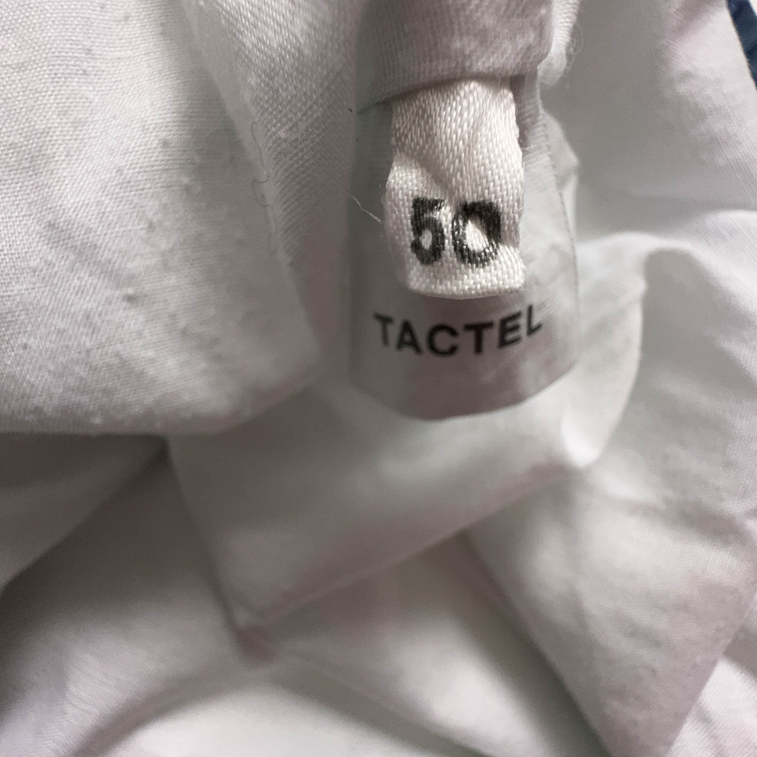 Giacca a vento Vintage bianca e blu con zip - Taglia 50 uomo