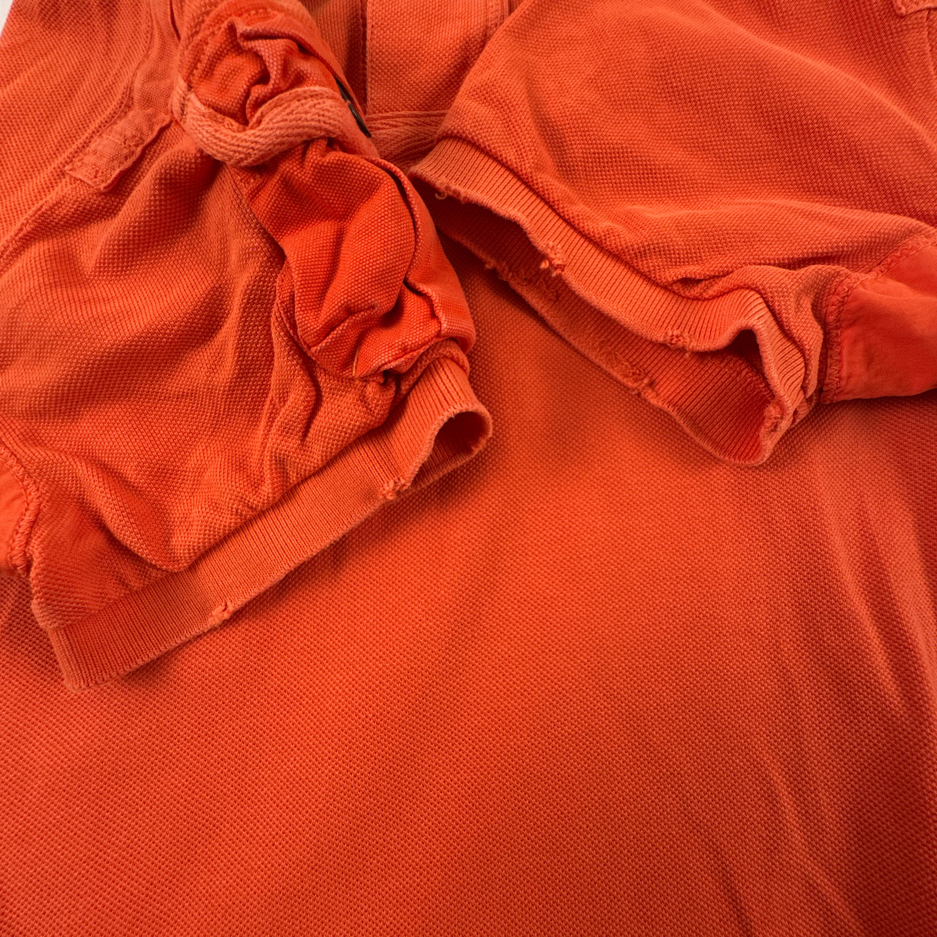 Polo Ralph Lauren arancione a tinta unita in cotone slim fit - Taglia S/M uomo