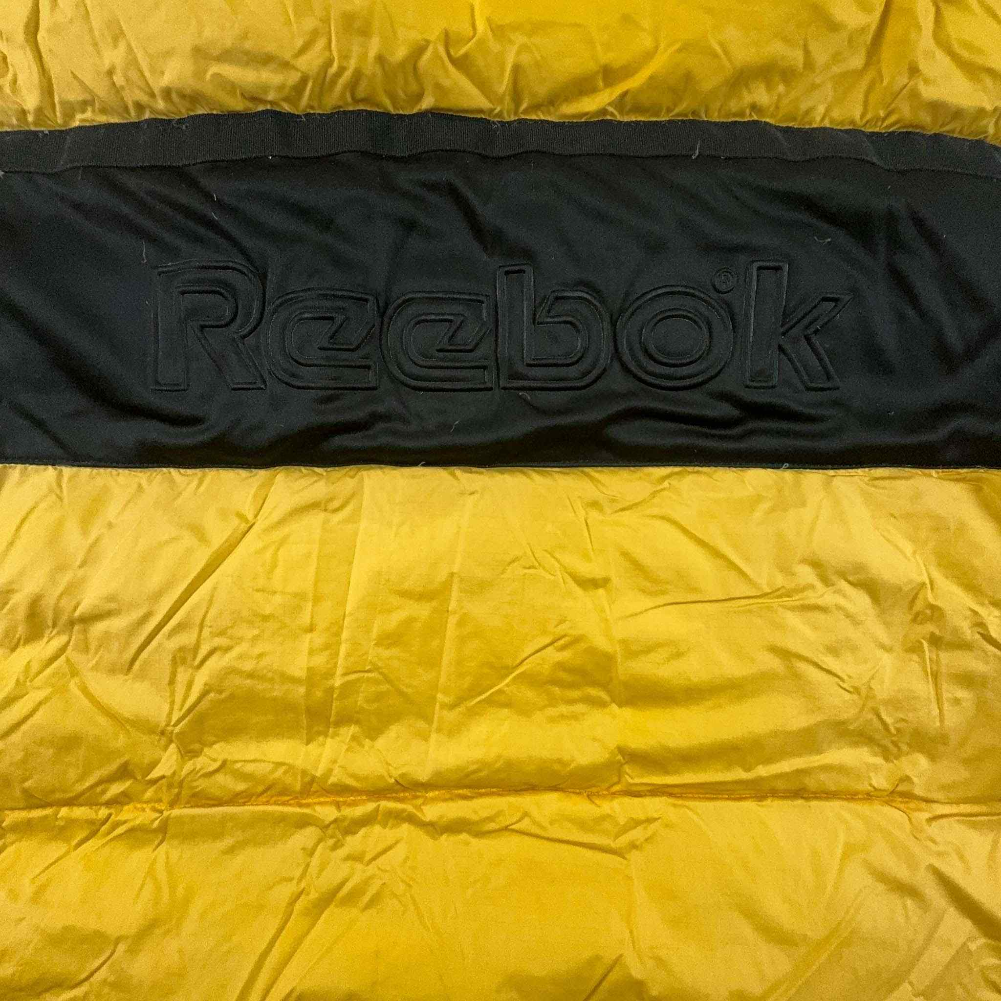 Piumino Reebok Vintage giallo e nero pesante - Taglia S/M uomo