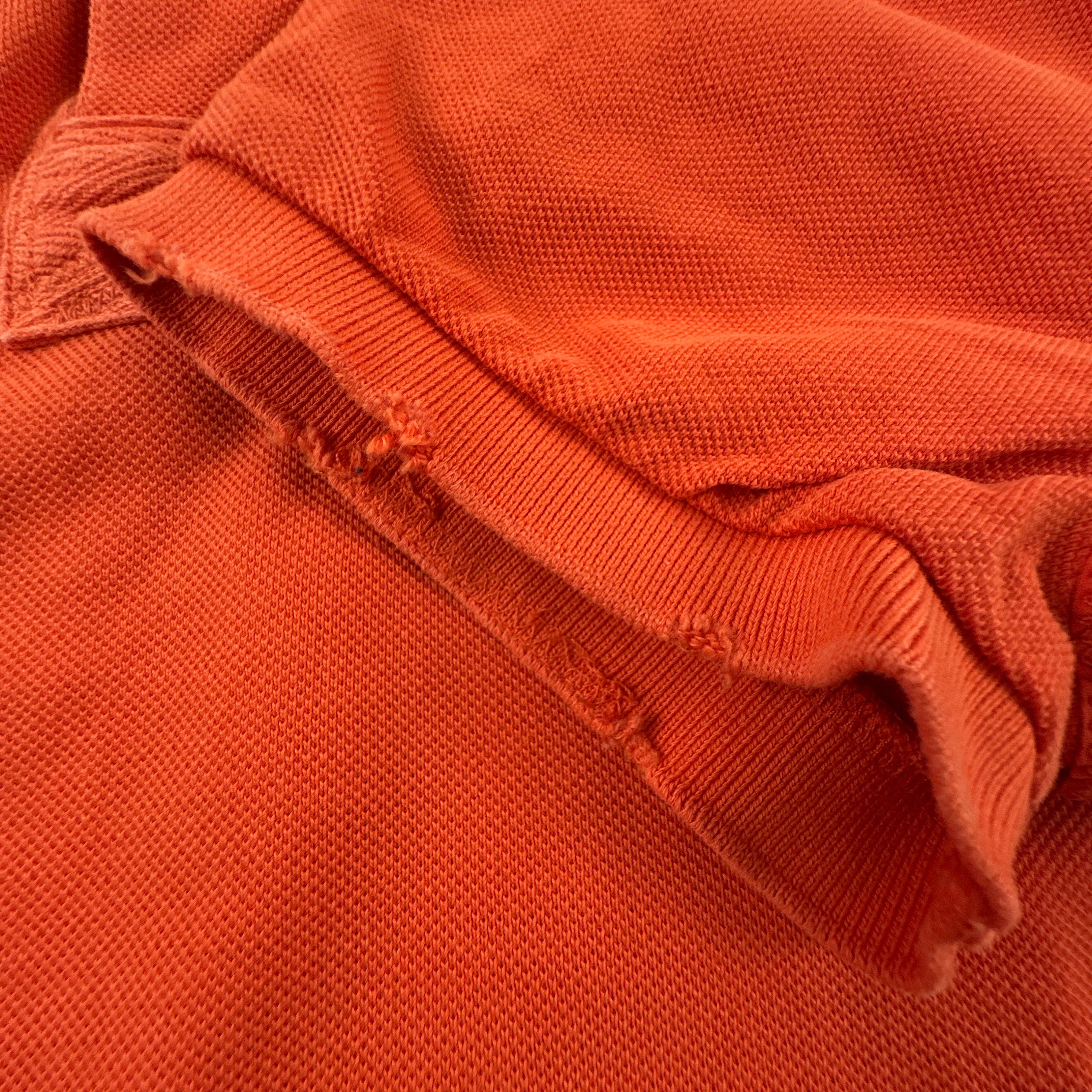 Polo Ralph Lauren arancione a tinta unita in cotone slim fit - Taglia S/M uomo