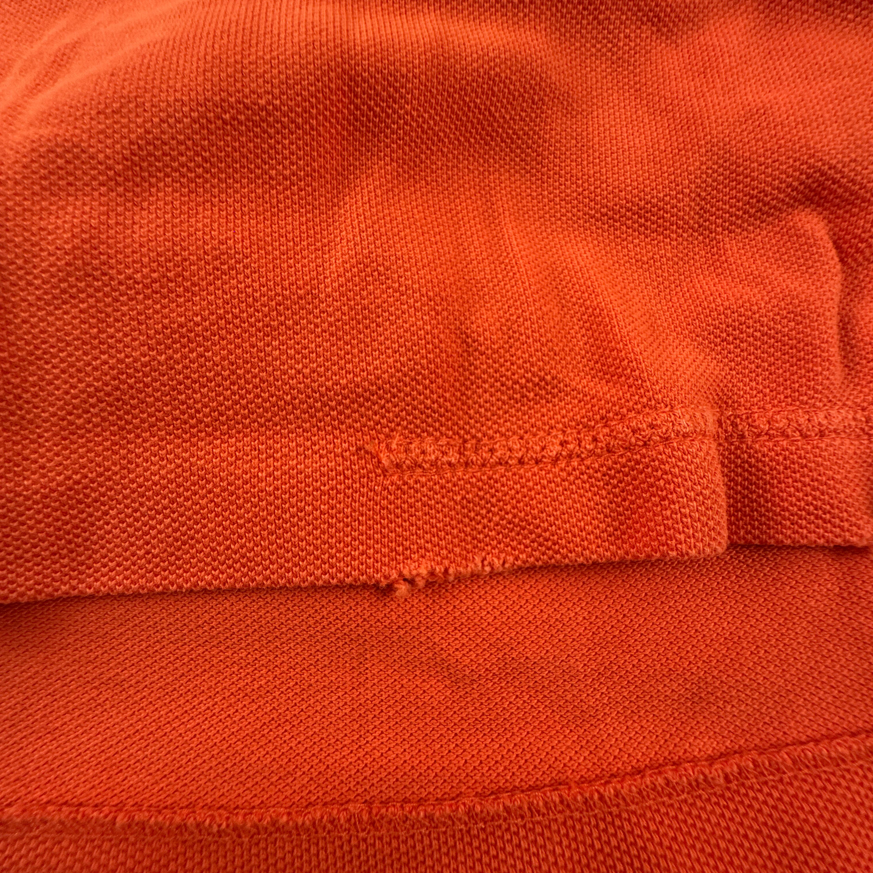 Polo Ralph Lauren arancione a tinta unita in cotone slim fit - Taglia S/M uomo