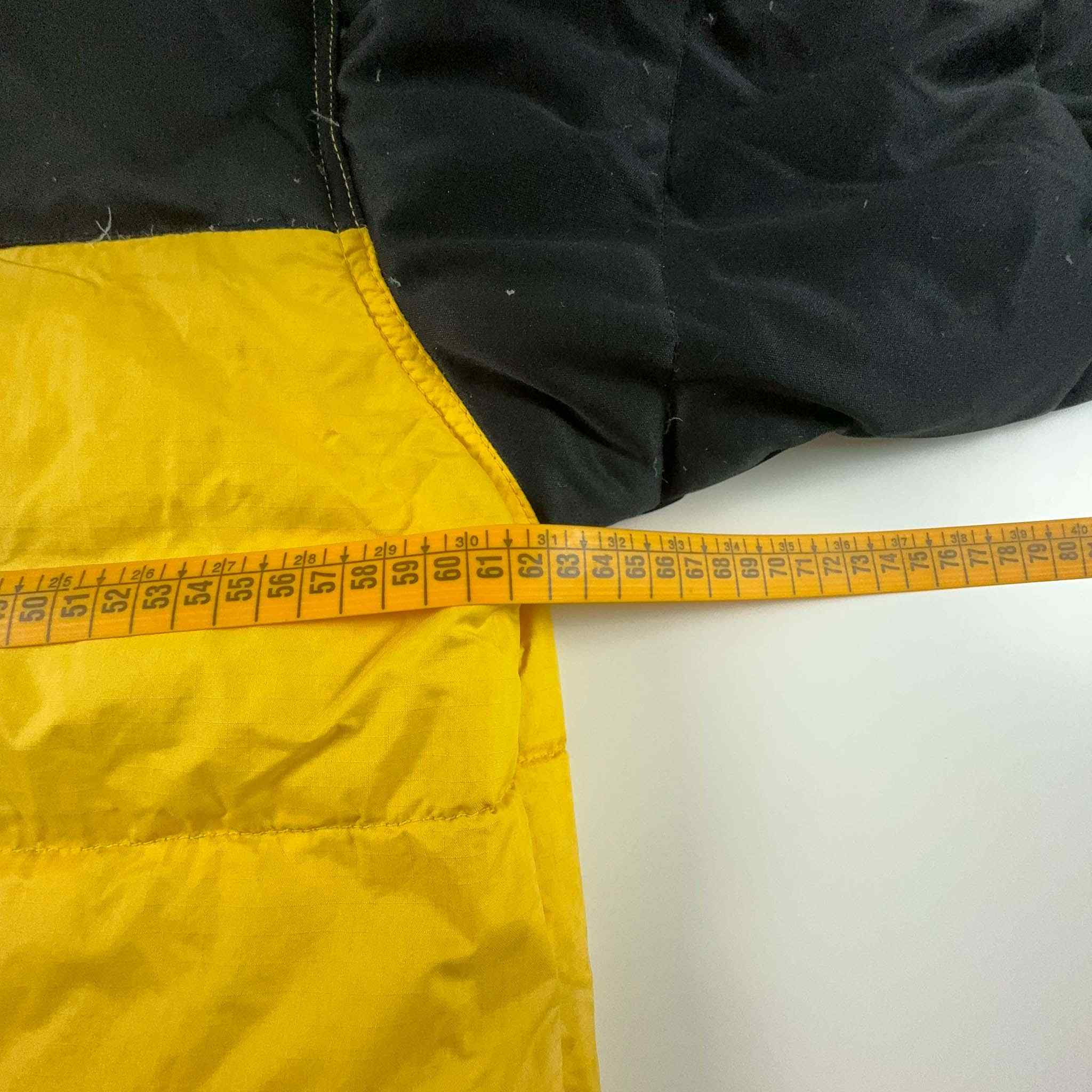 Piumino Reebok Vintage giallo e nero pesante - Taglia S/M uomo