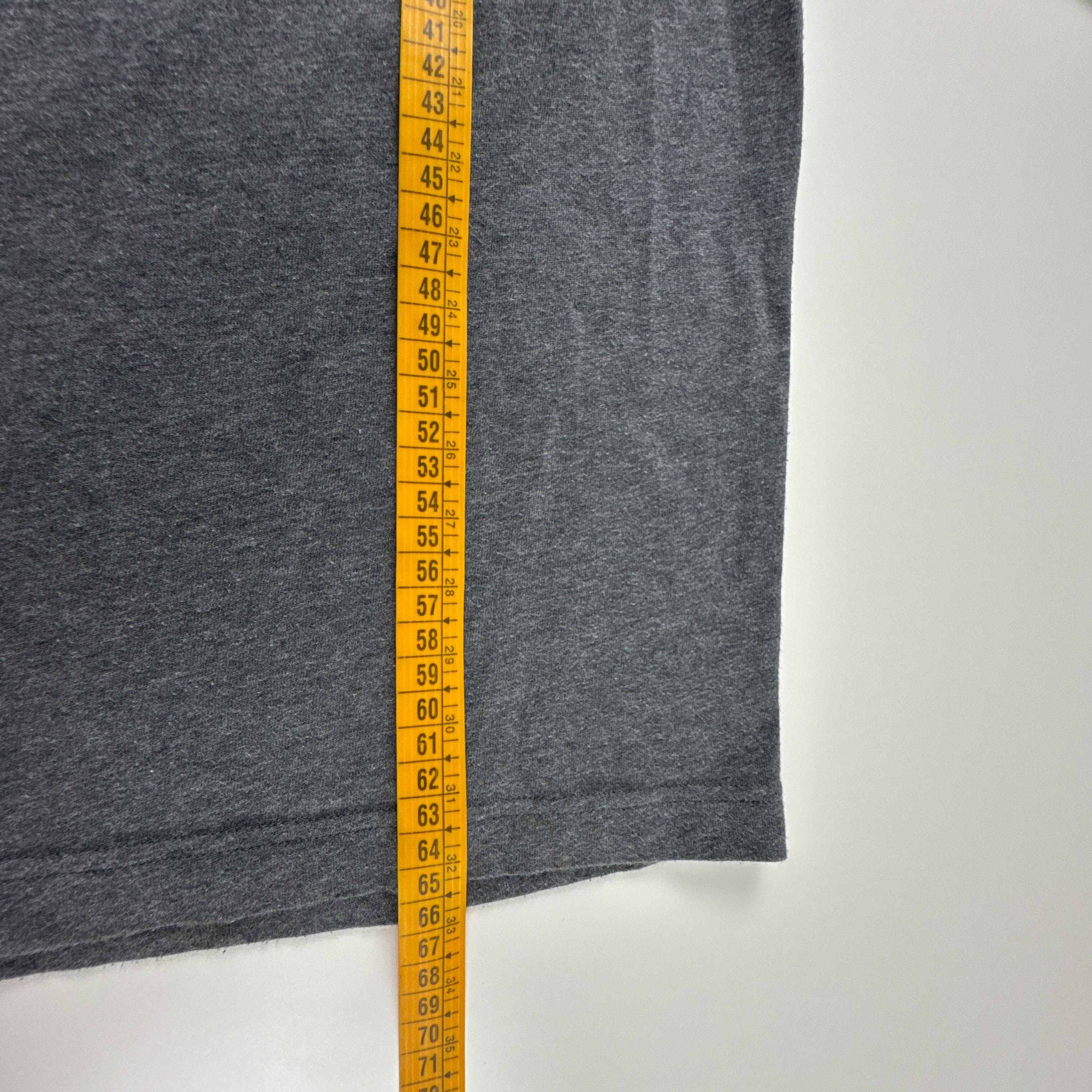 T shirt Lacoste grigia a tinta unita a girocollo 65% cotone - Taglia 4 M uomo