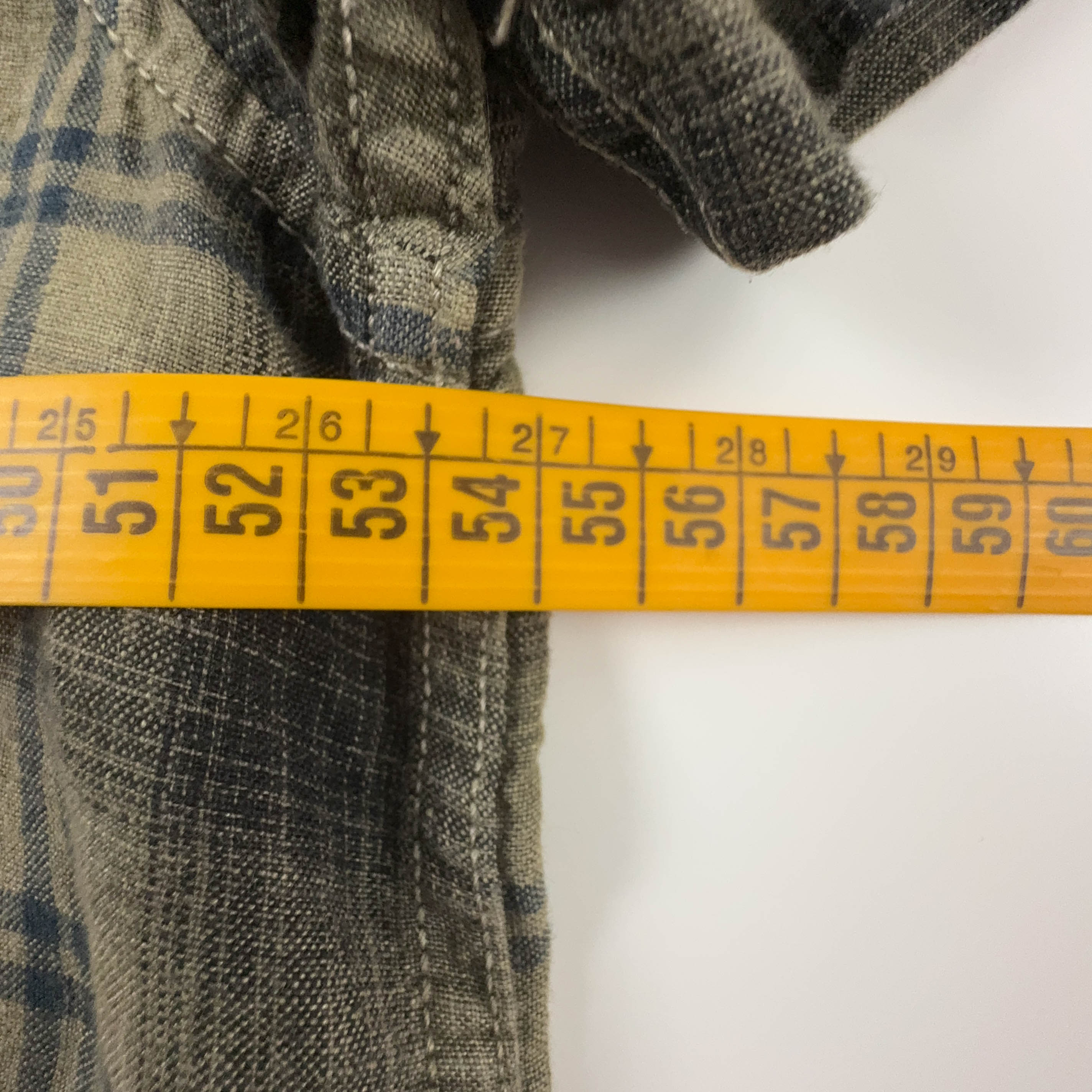 Camicia Napapijri a quadri marrone in cotone e lino - Taglia L uomo