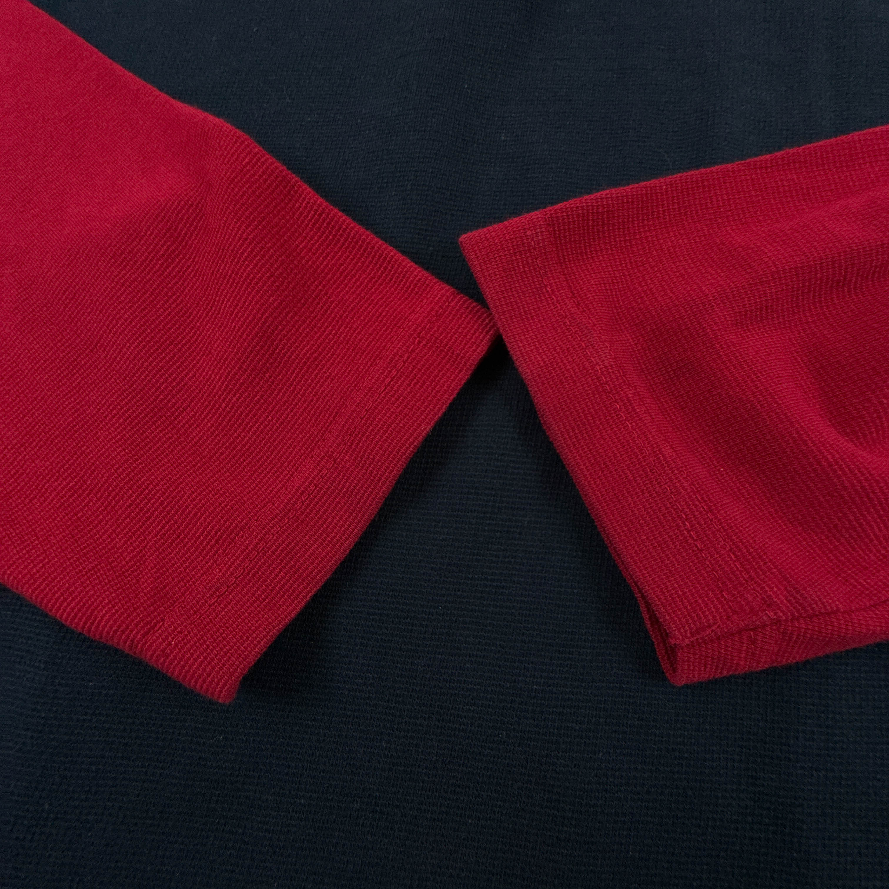 T shirt Ralph Lauren Vintage blu e rossa a girocollo in cotone anni 00 - Taglia XL uomo