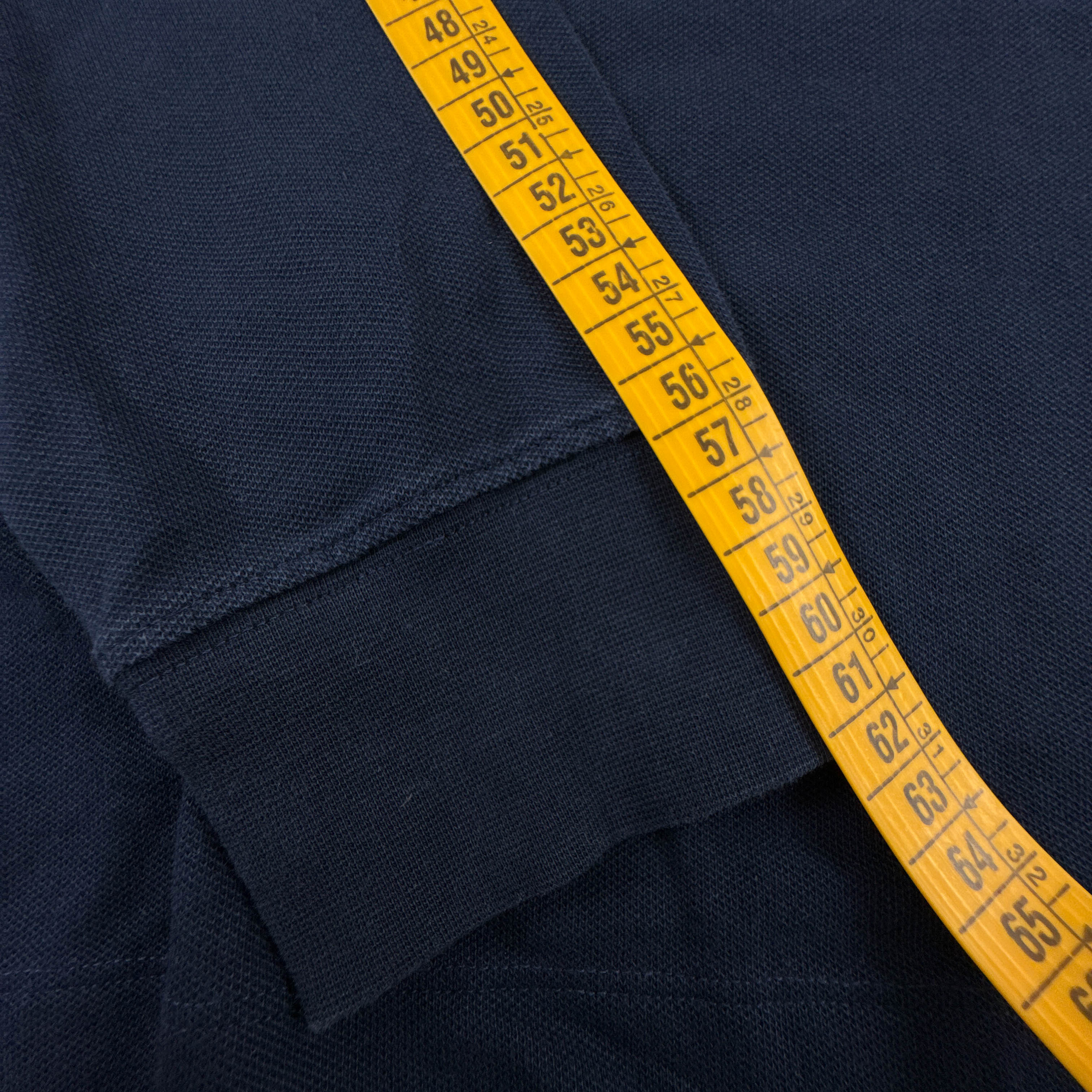 Polo Lacoste blu scura a tinta unita manica lunga regular fit - Taglia 4 M uomo