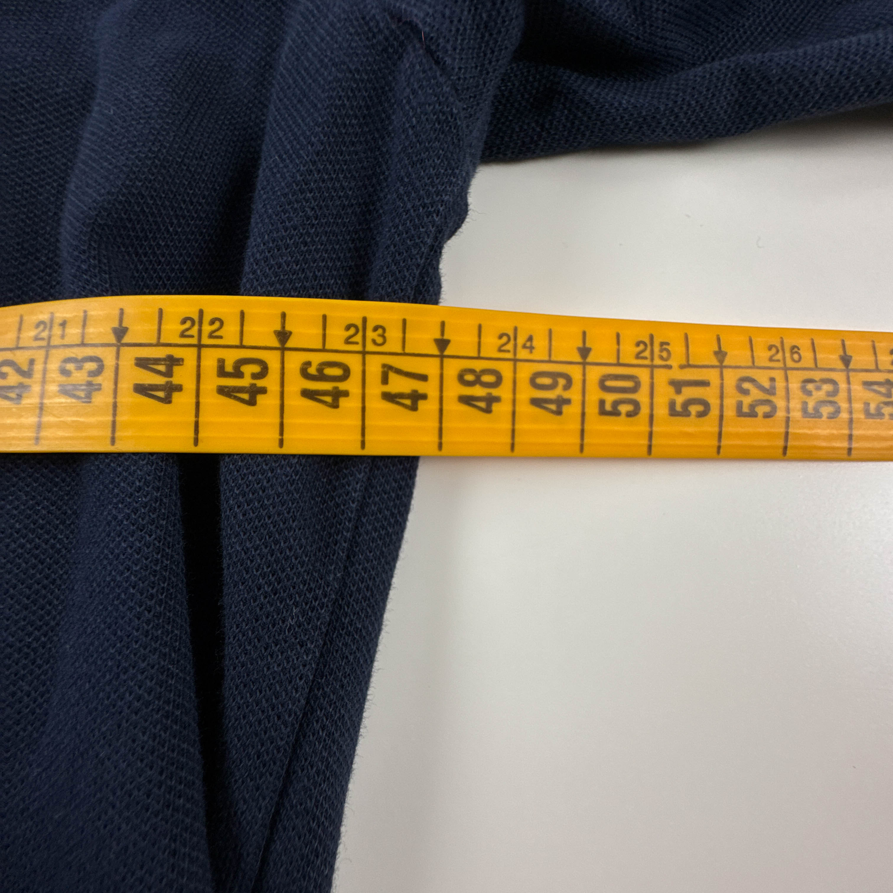 Polo Lacoste blu scura a tinta unita manica lunga regular fit - Taglia 4 M uomo