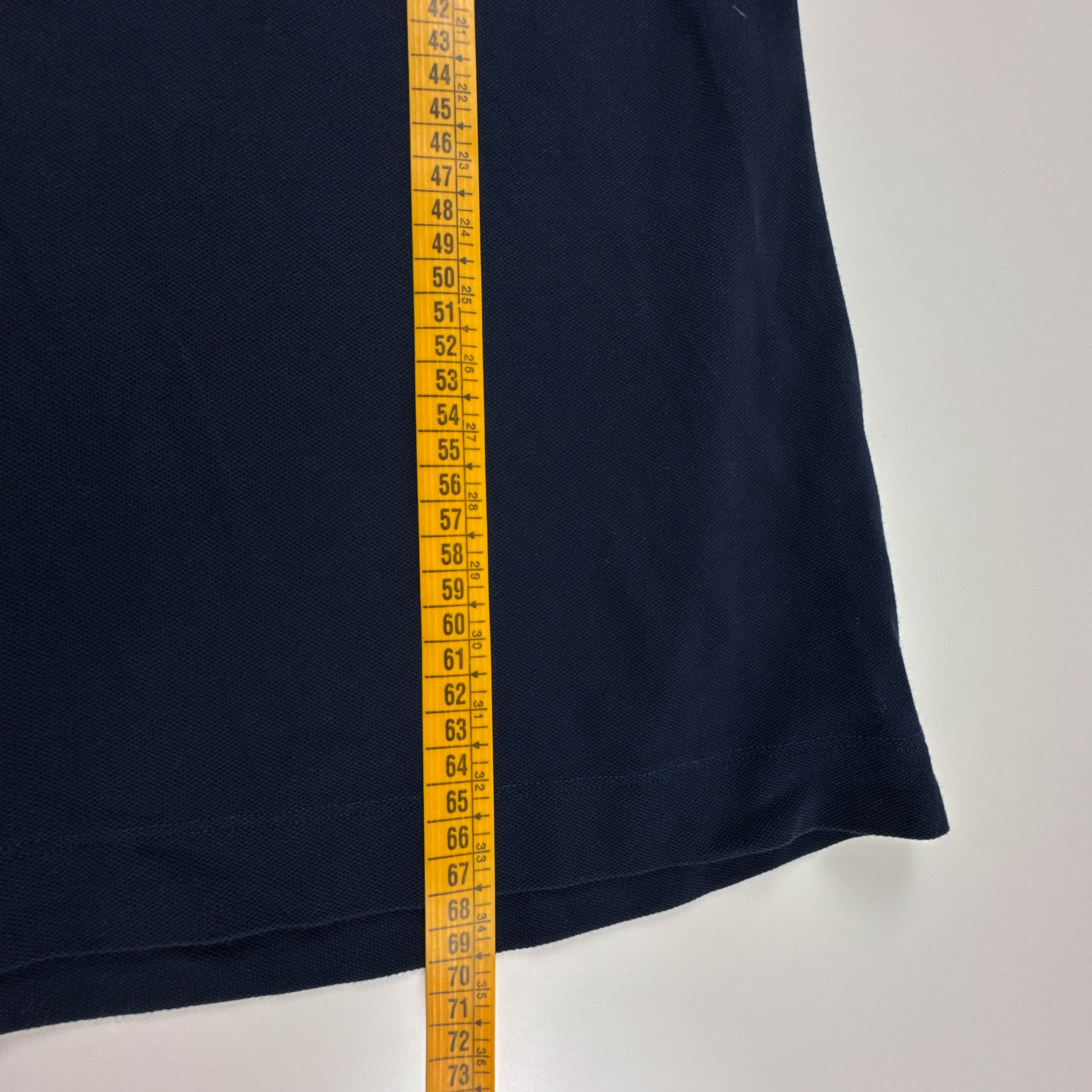 Polo Lacoste blu scura a tinta unita manica lunga regular fit - Taglia 4 M uomo