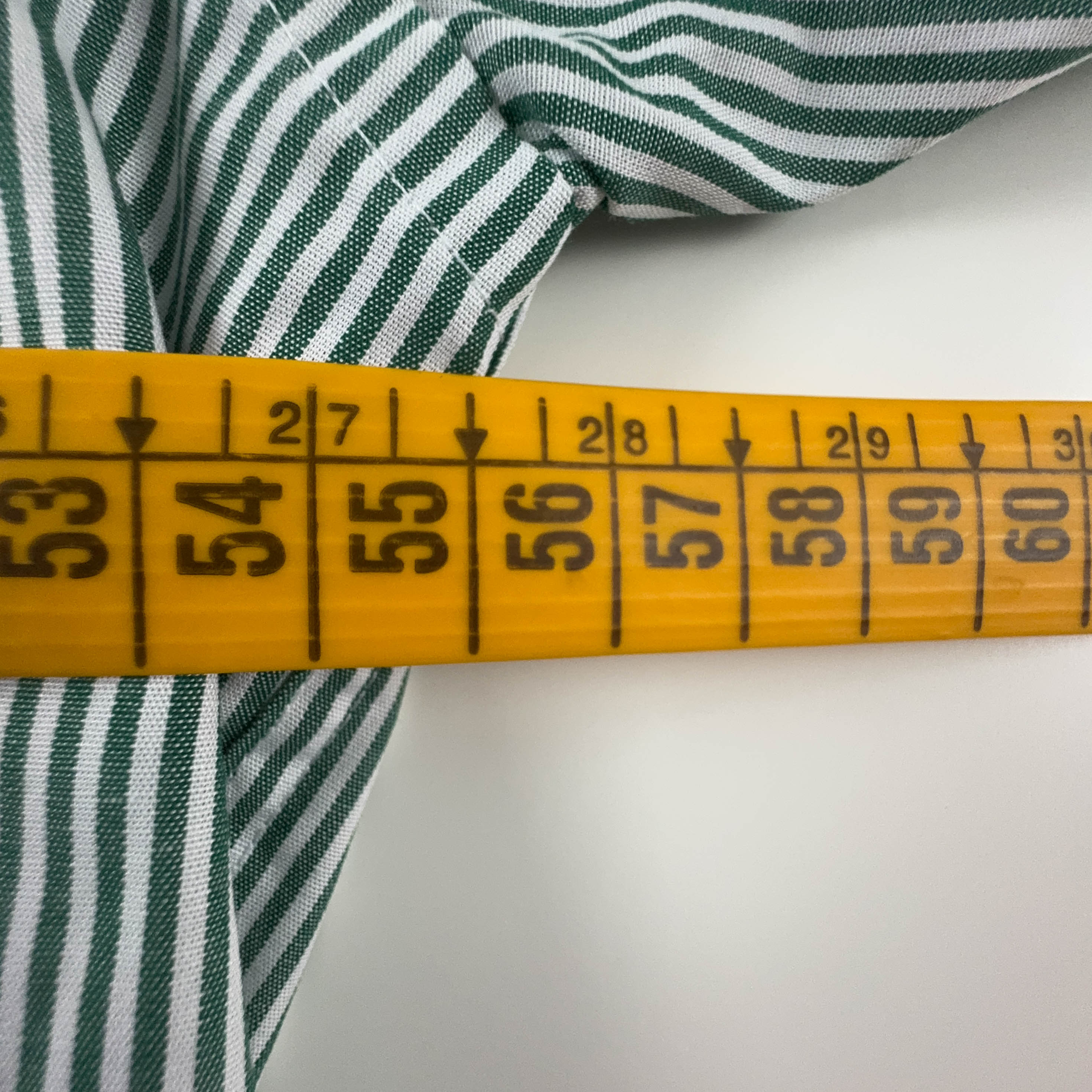 Camicia Burberry a righe verde e bianca - Taglia 40 uomo