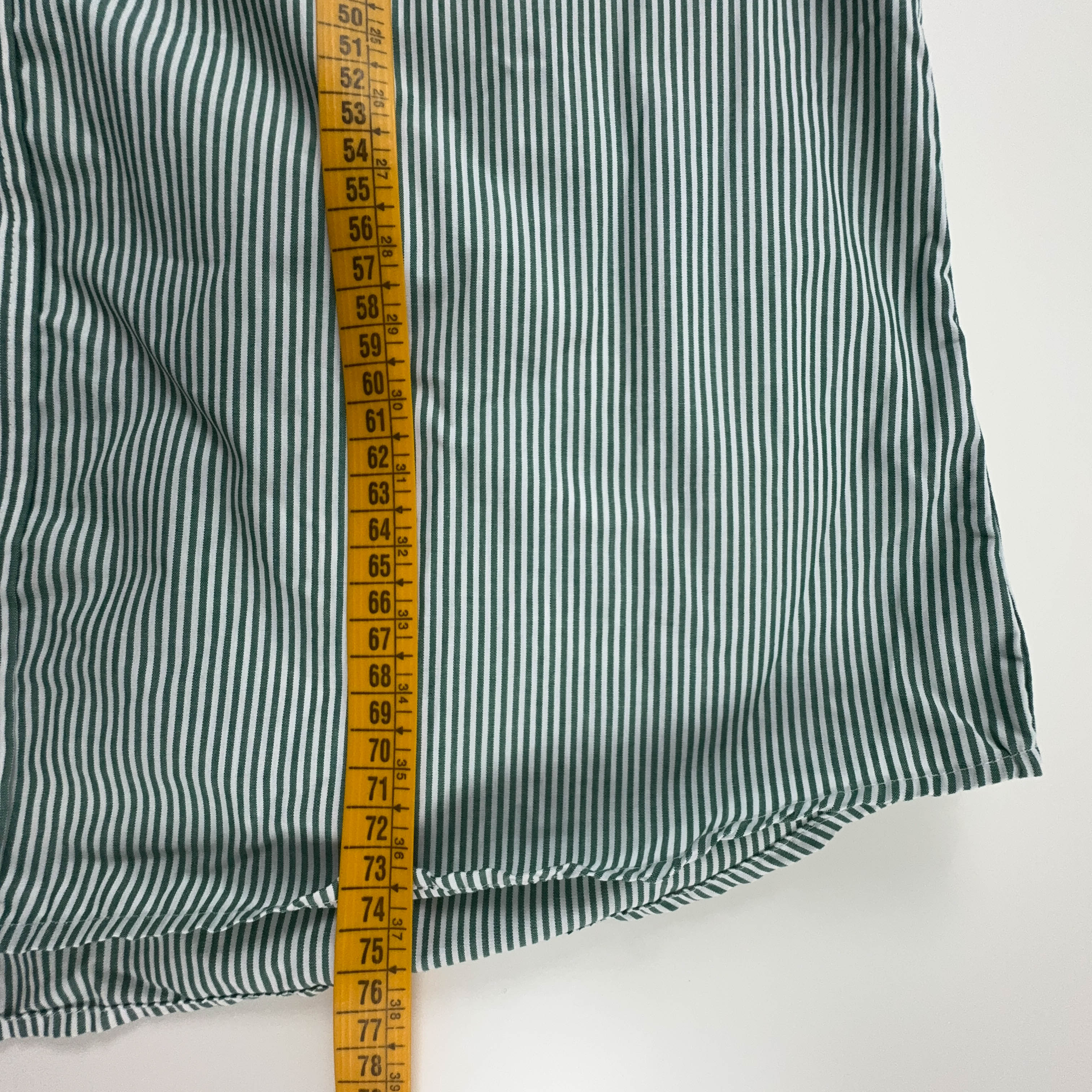 Camicia Burberry a righe verde e bianca - Taglia 40 uomo
