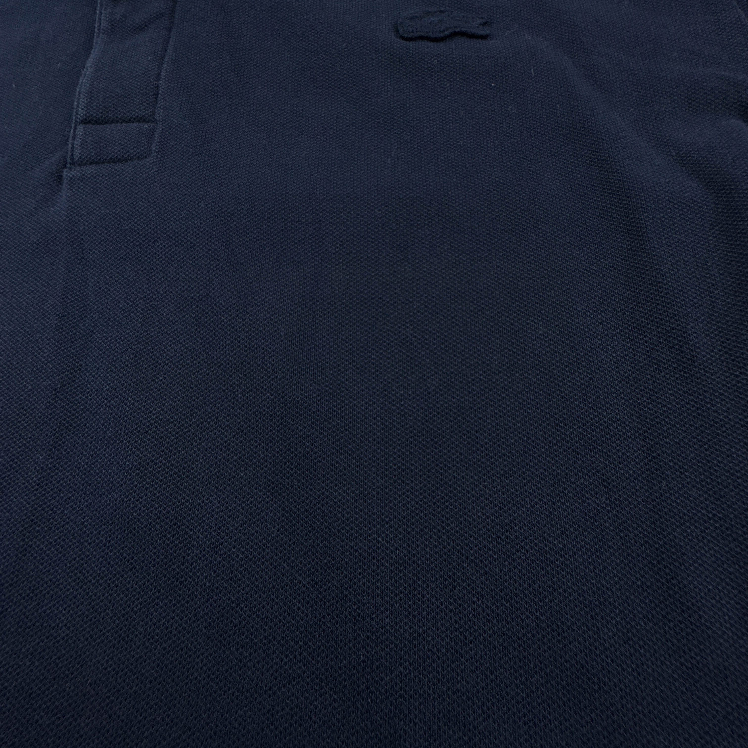 Polo Lacoste blu scura a tinta unita manica lunga regular fit - Taglia 4 M uomo
