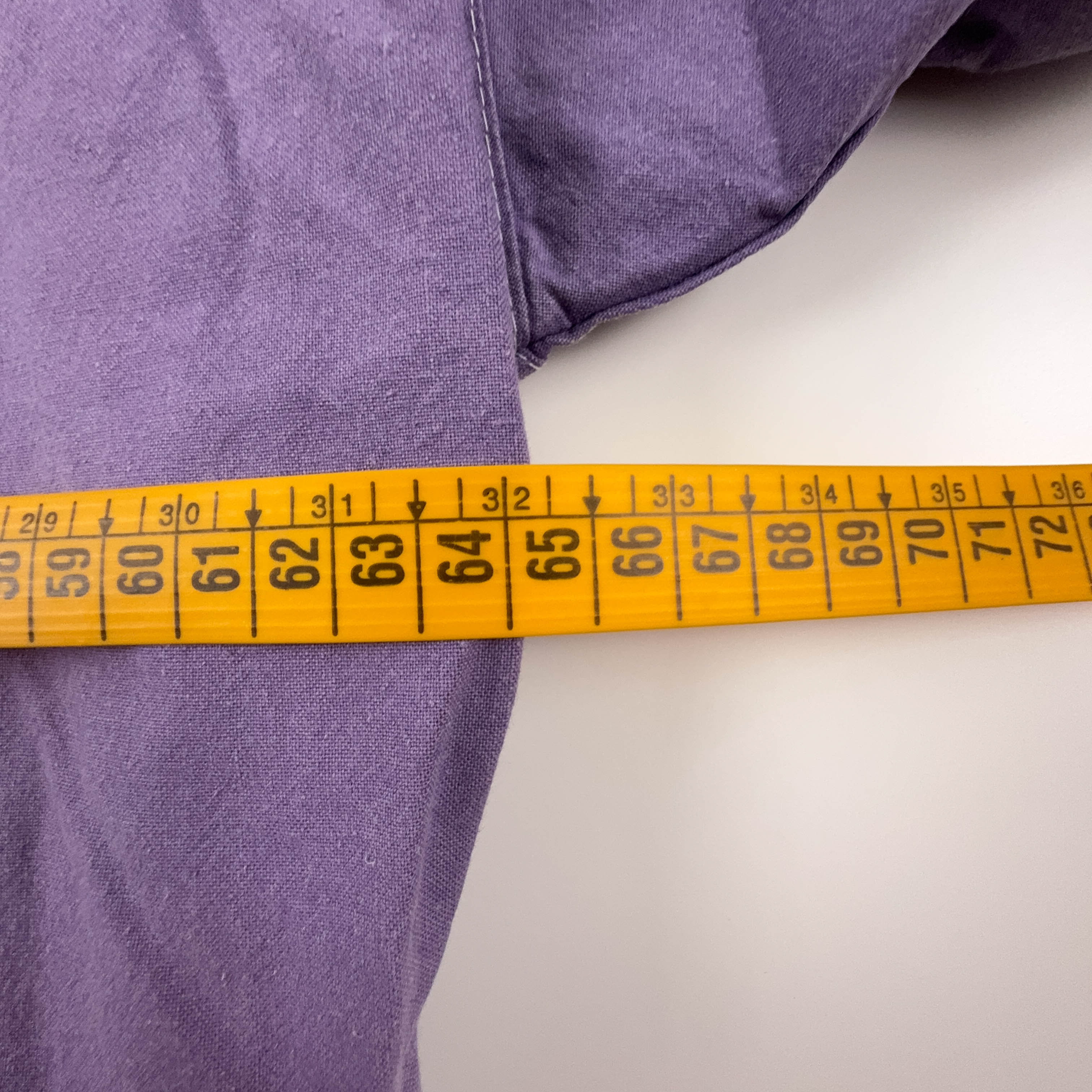 Giacca a vento Vintage viola con mezza zip anni 80 90 - Taglia 5 uomo