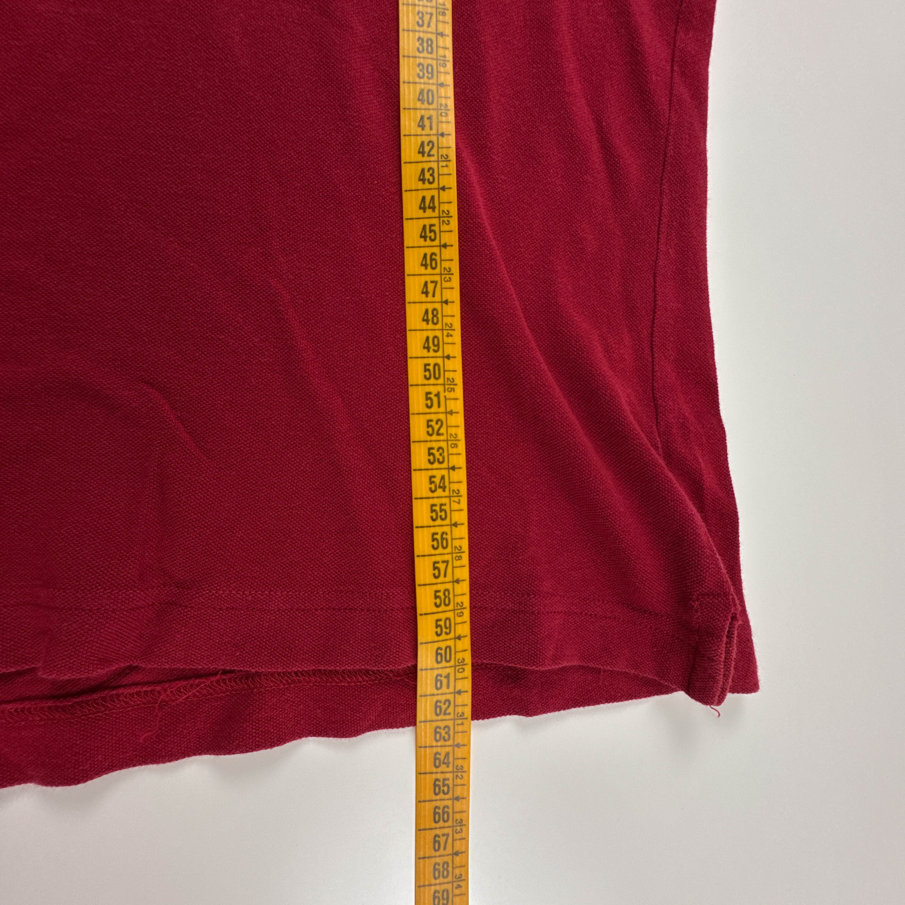 Polo D&G Vintage rossa e bianca con logo ricamato anni 00 - Taglia 34 48 uomo