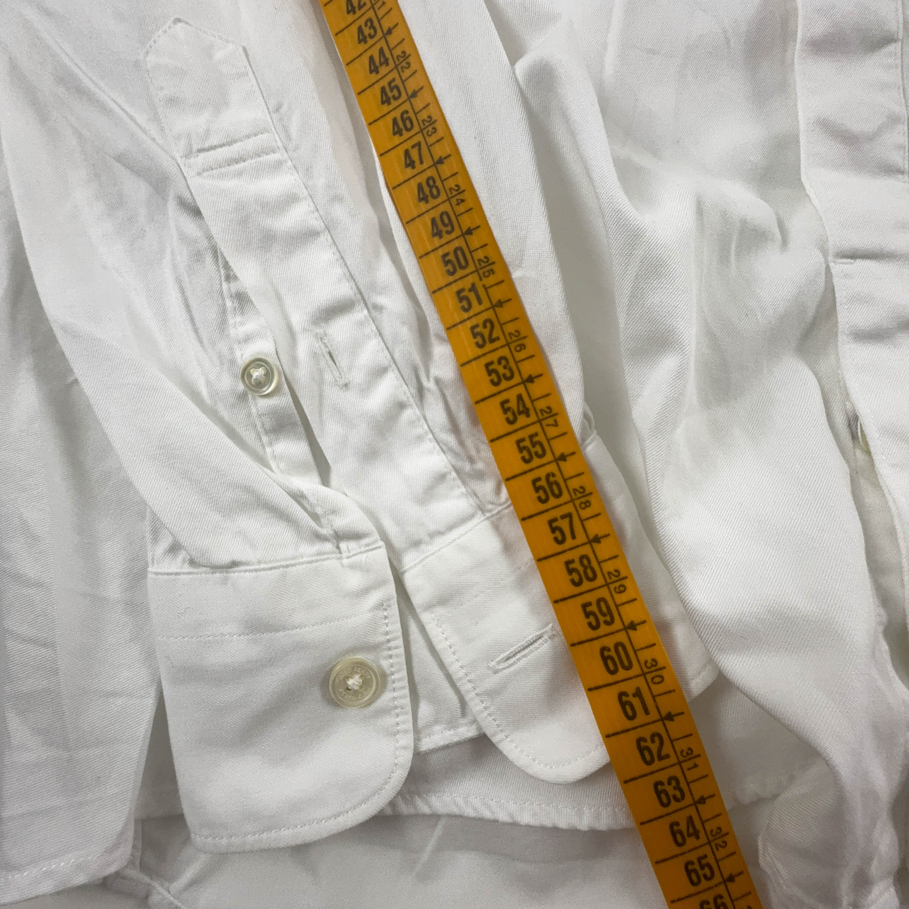 Camicia Fred Perry bianca a tinta unita - Taglia M/L uomo