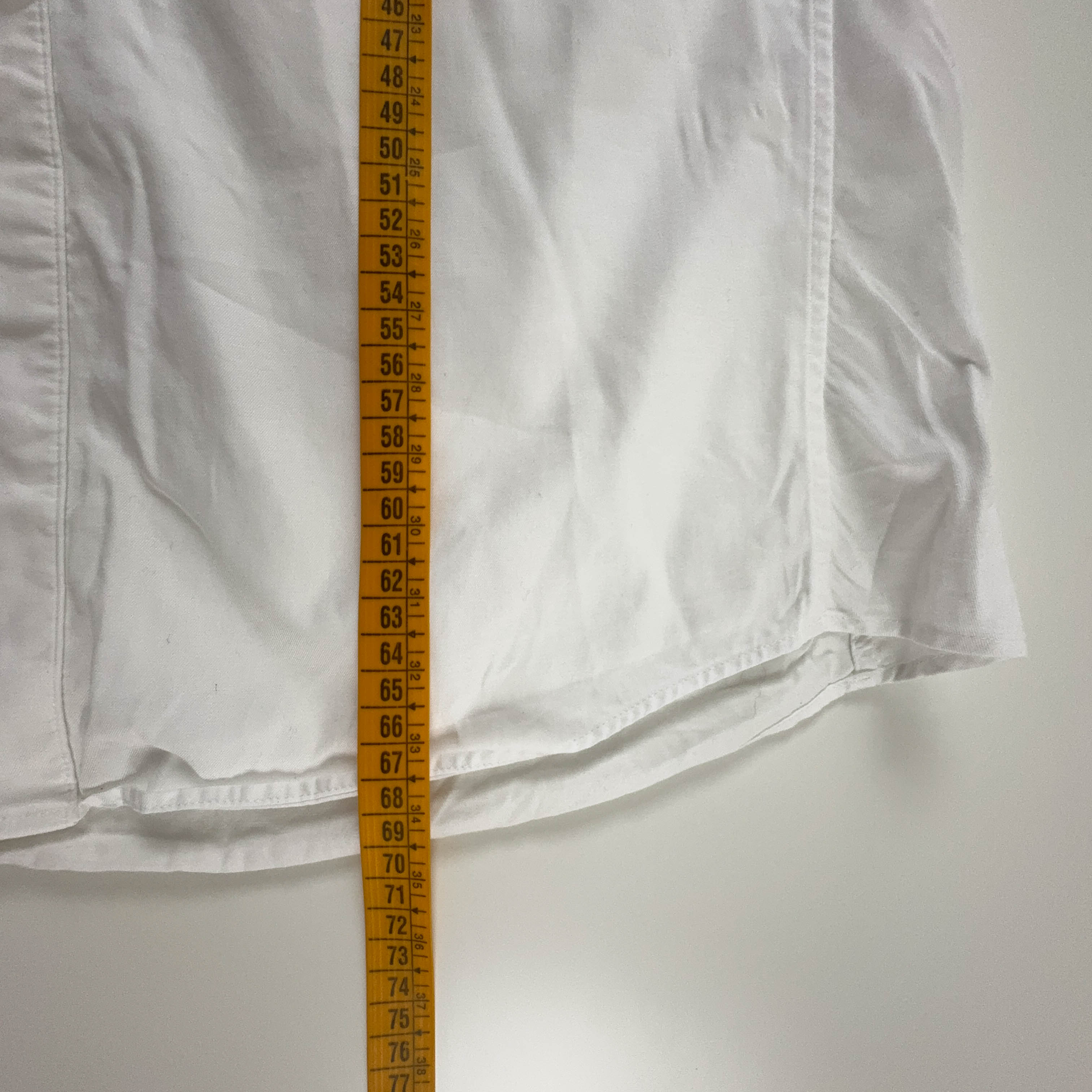 Camicia Fred Perry bianca a tinta unita - Taglia M/L uomo